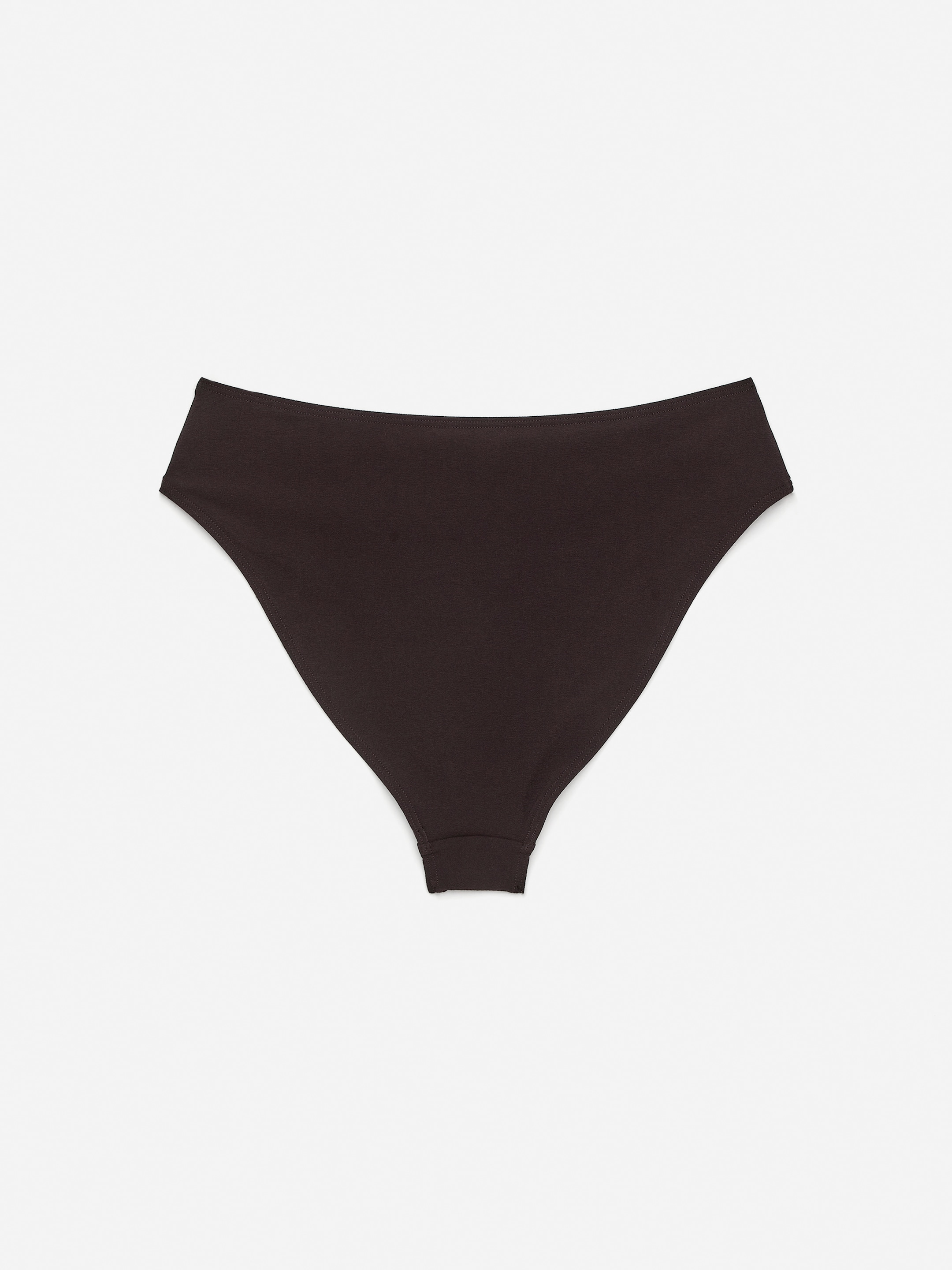 Mid-Waist Bikini Briefs - Dark Brown - Women - StillMedia/DescriptiveStillLife - 2
