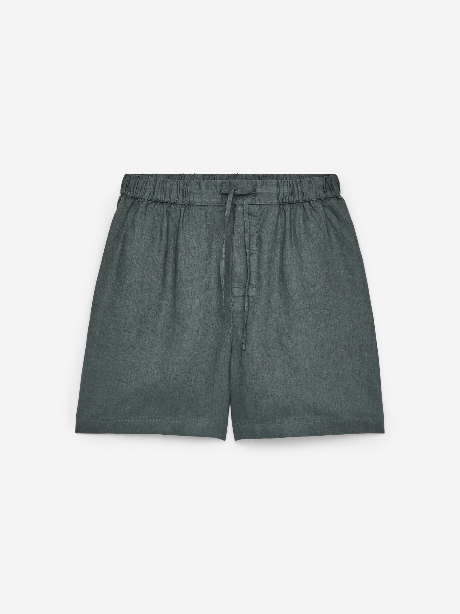 Shorts in lino - Verde/Nero/Beige/Blu scuro
