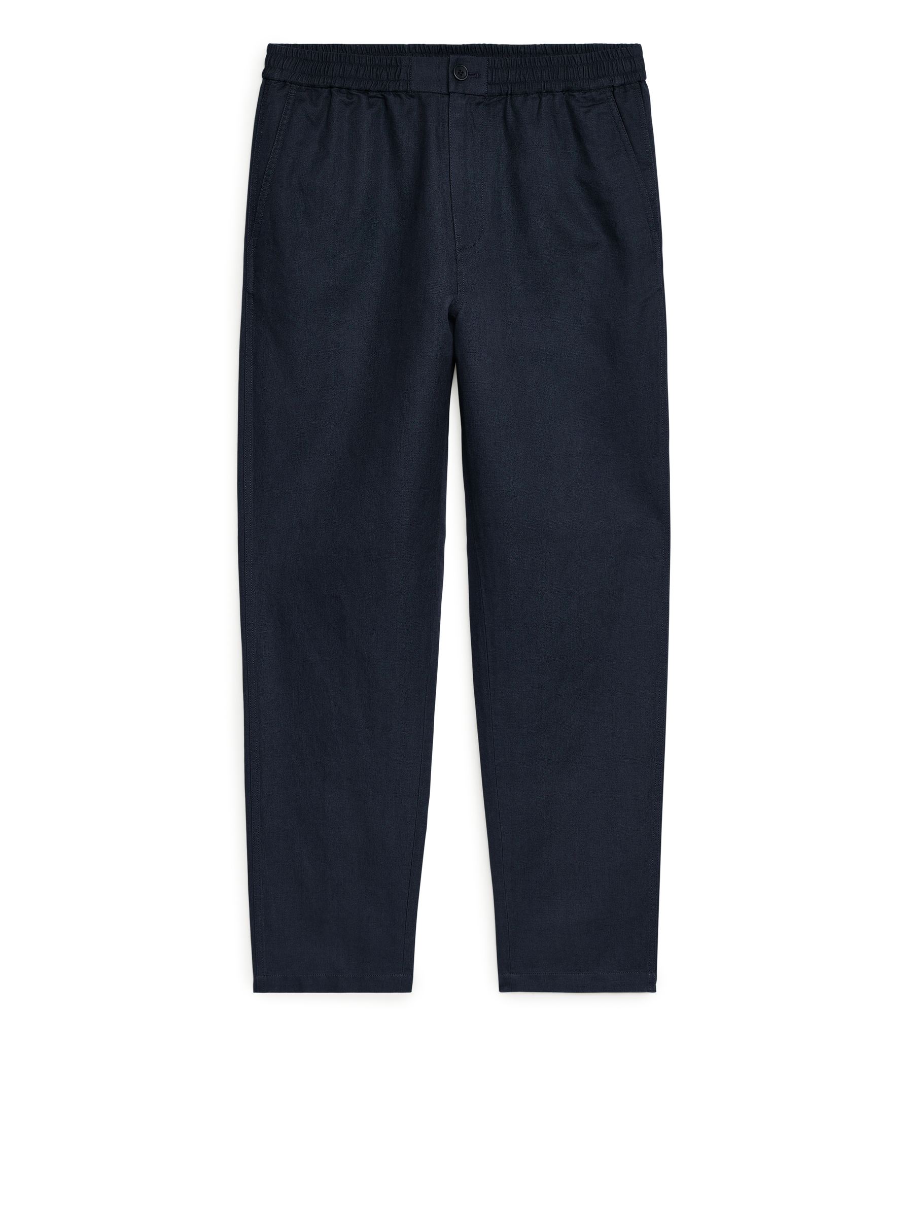 Linen Drawstring Trousers-#282731-1419