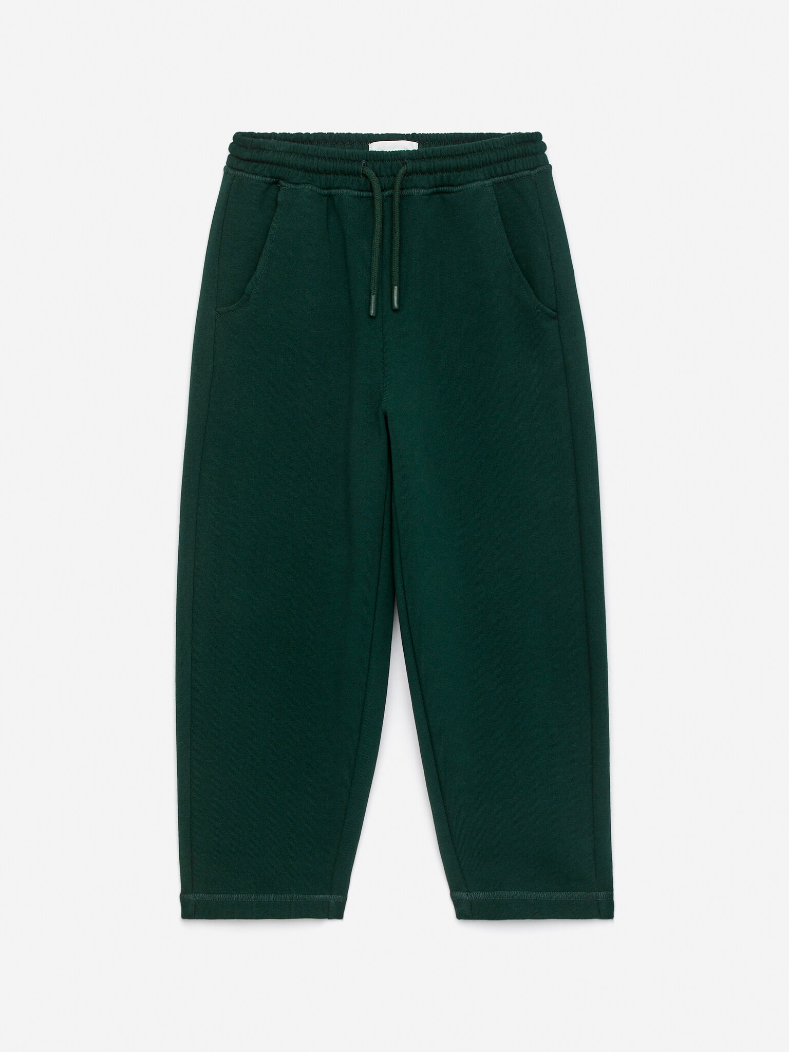 Calça de fato de treino em malha Terry - Verde escuro