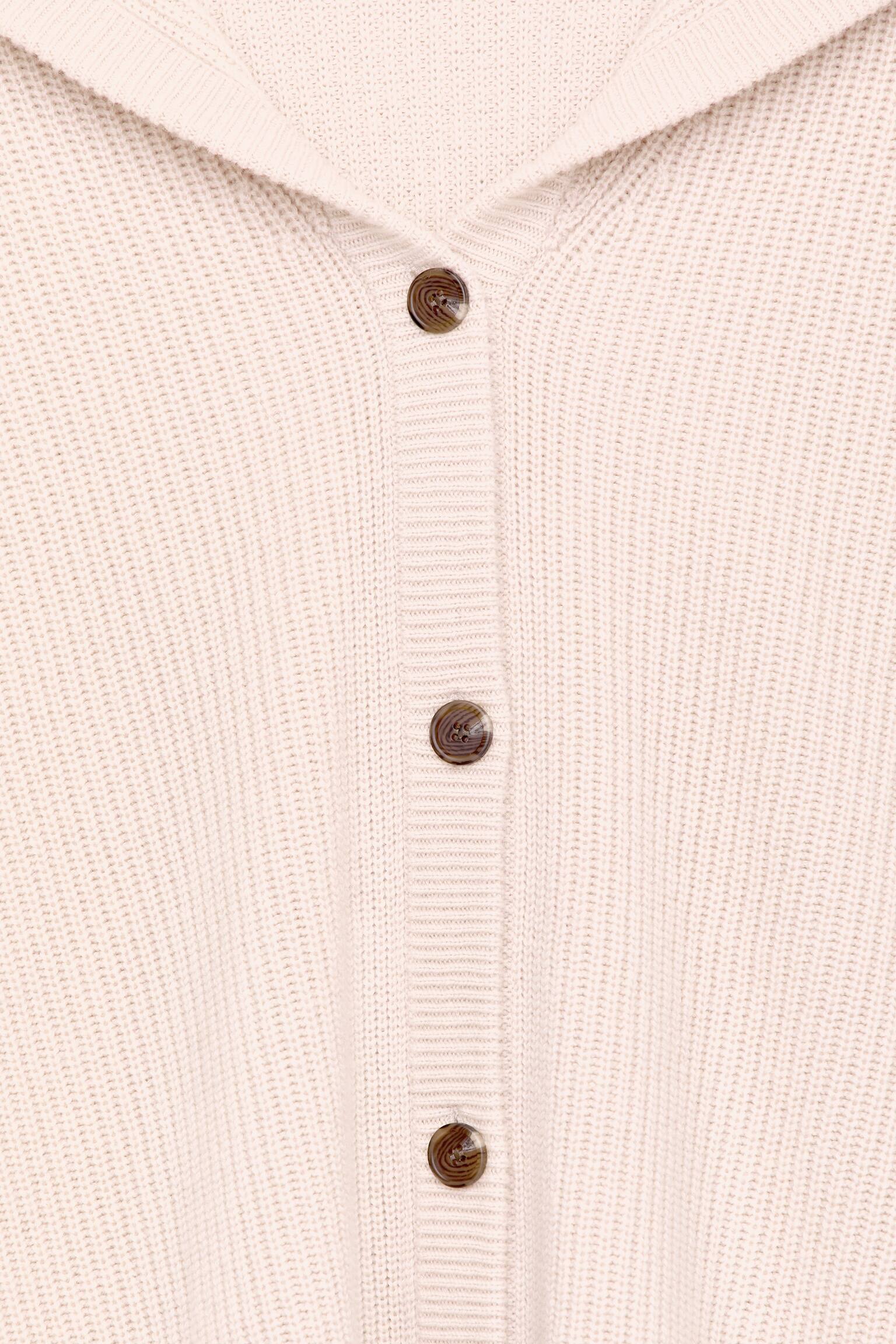 Vest van kasjmierwol met capuchon - Beige - 3