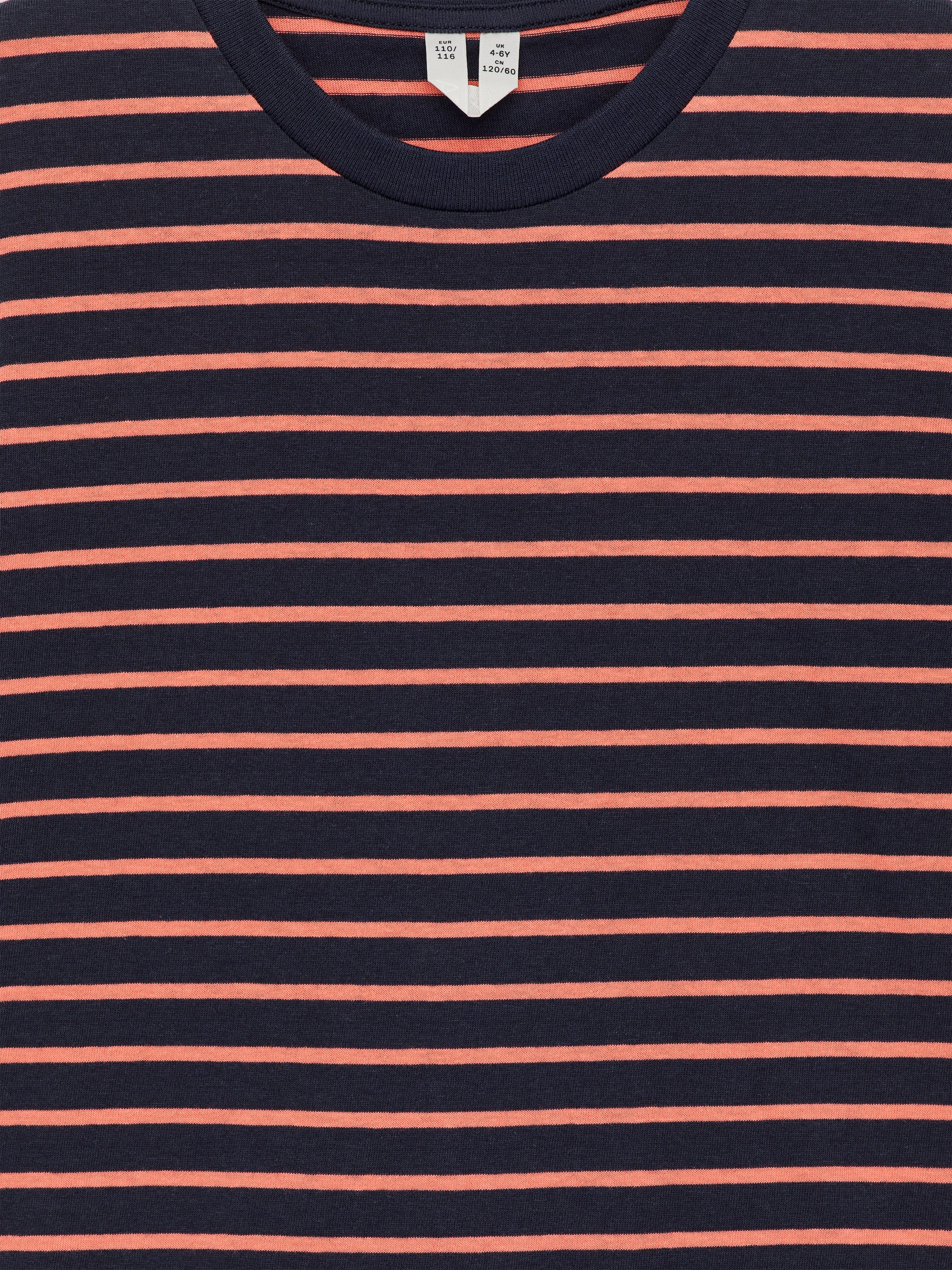 Stripe T-Shirt - Orange/Dark Blue - Regular fit - Children - StillMedia/DescriptiveDetail - 1