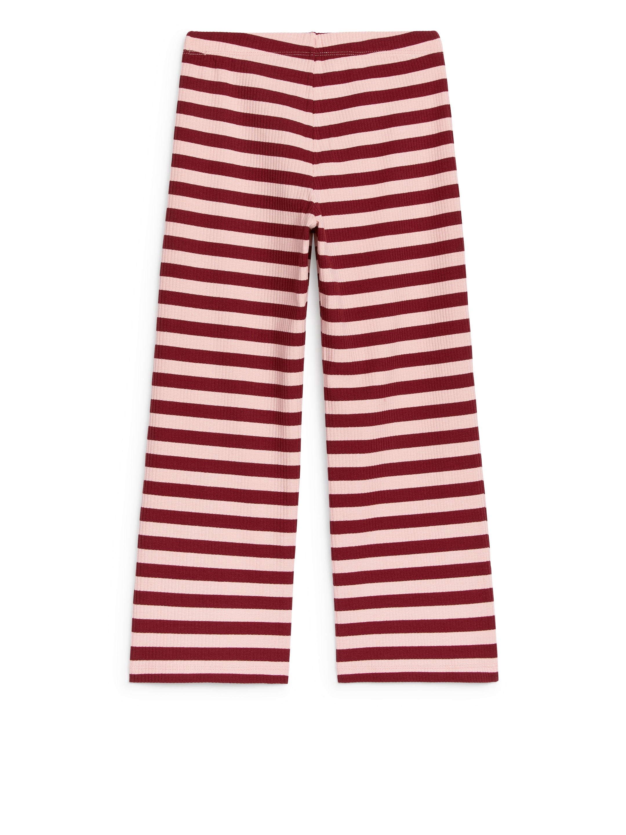 Ribbad byxa i bomull - Vinröd/rosa - Regular fit - Children - StillMedia/DescriptiveStillLife - 2