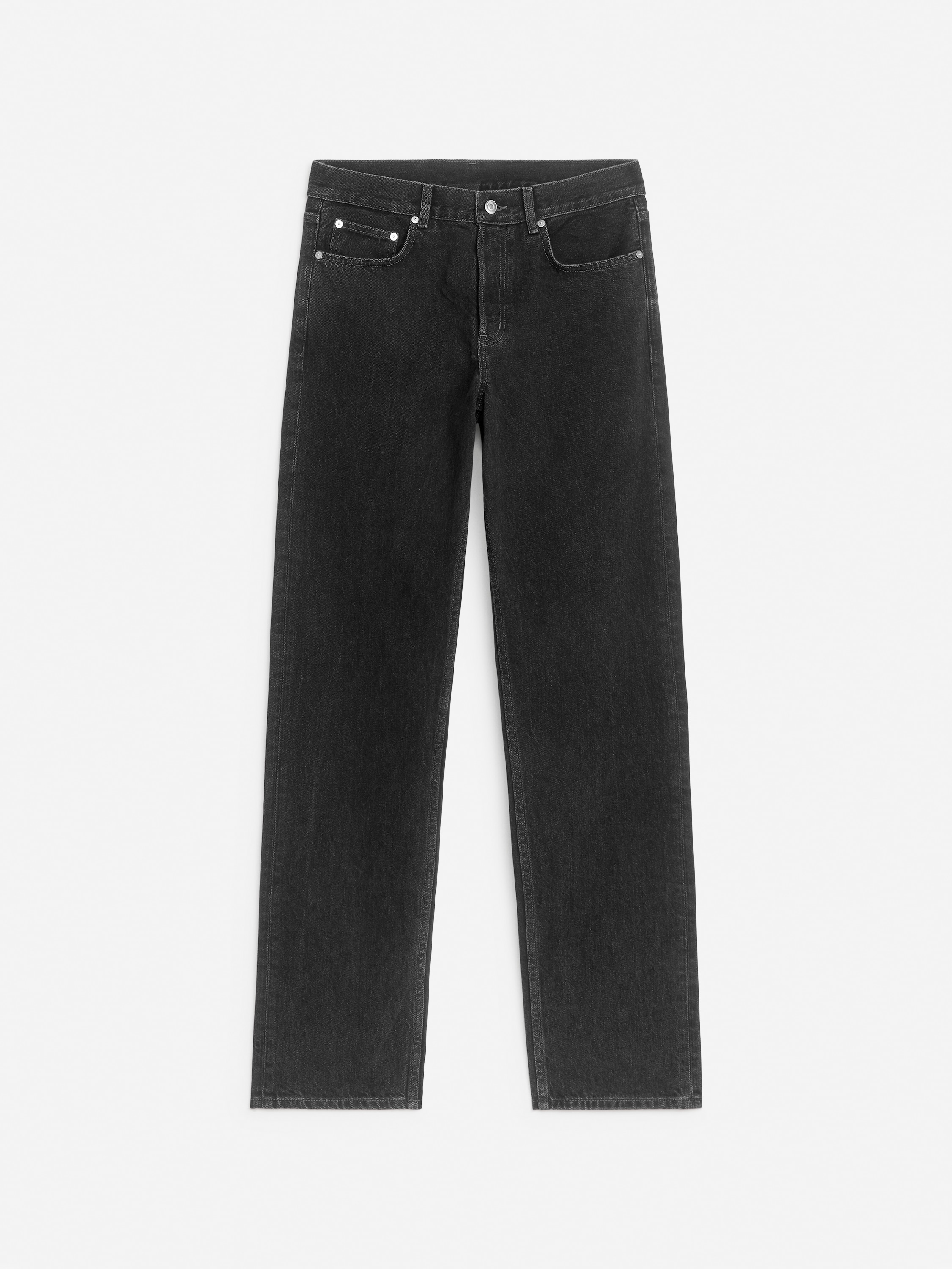 OCEAN Loose Straight Jeans - Black/Mid Blue/Dark Blue/Dark Blue/Blue/Dark Blue/Mid Blue/Blue/Ecru