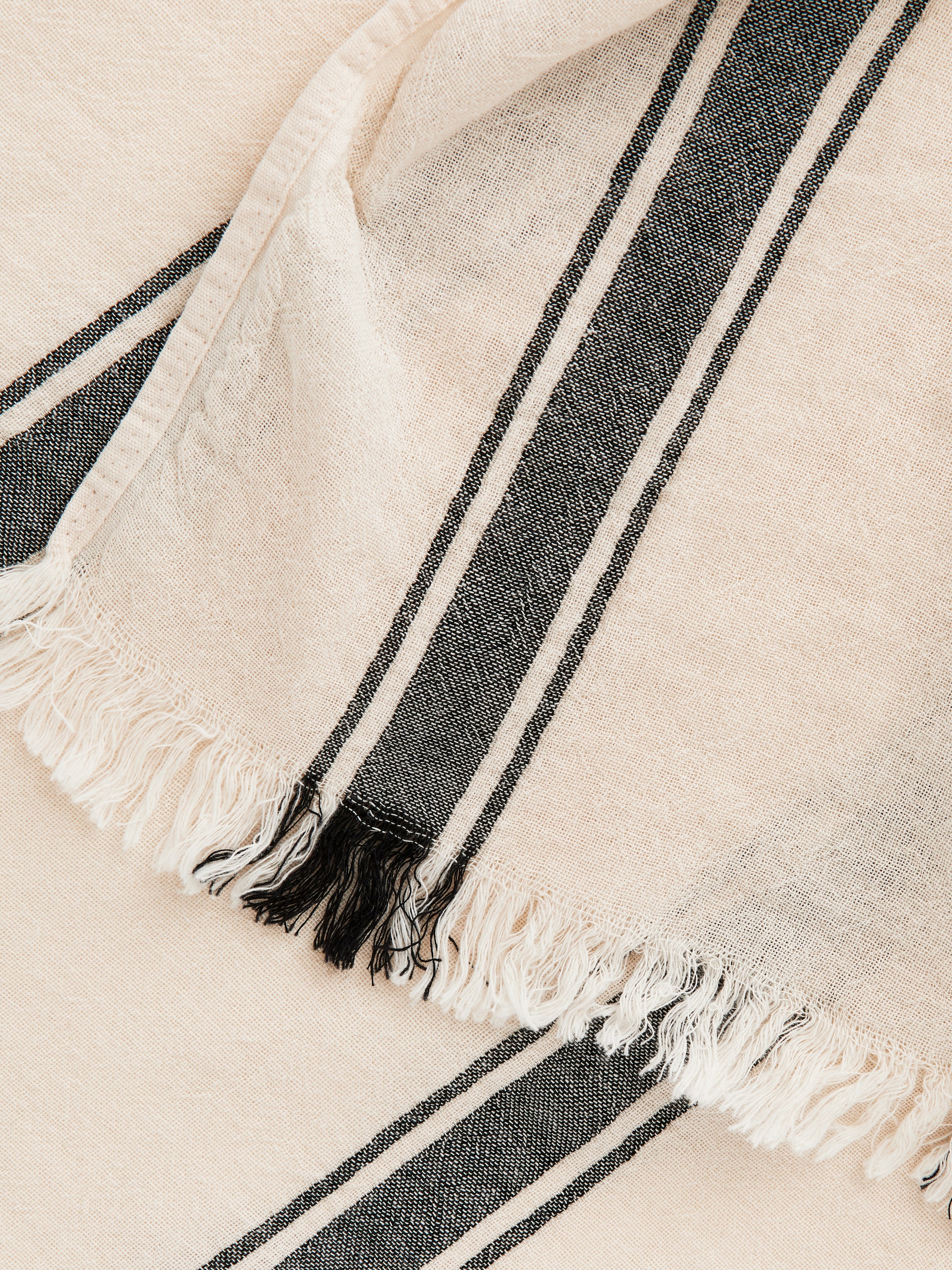 Größeres Bild anzeigen: Gewebtes Baumwollhandtuch - Cremeweiß/Braun - Home All | H&M AT 5