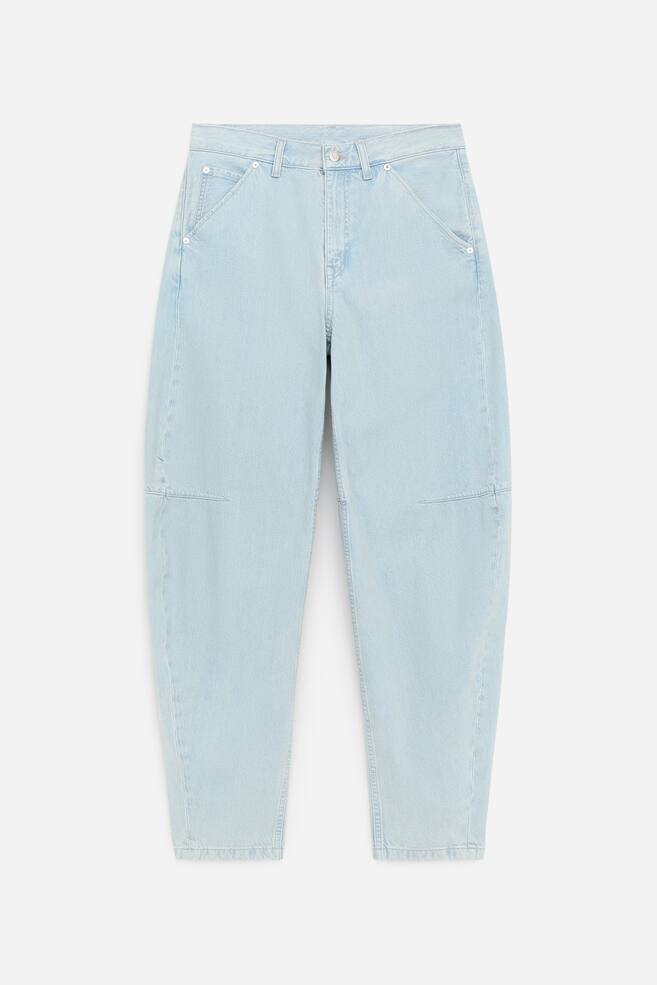 PINE ruimvallende barrel-jeans - Lichtblauw/Donkerblauw - 1