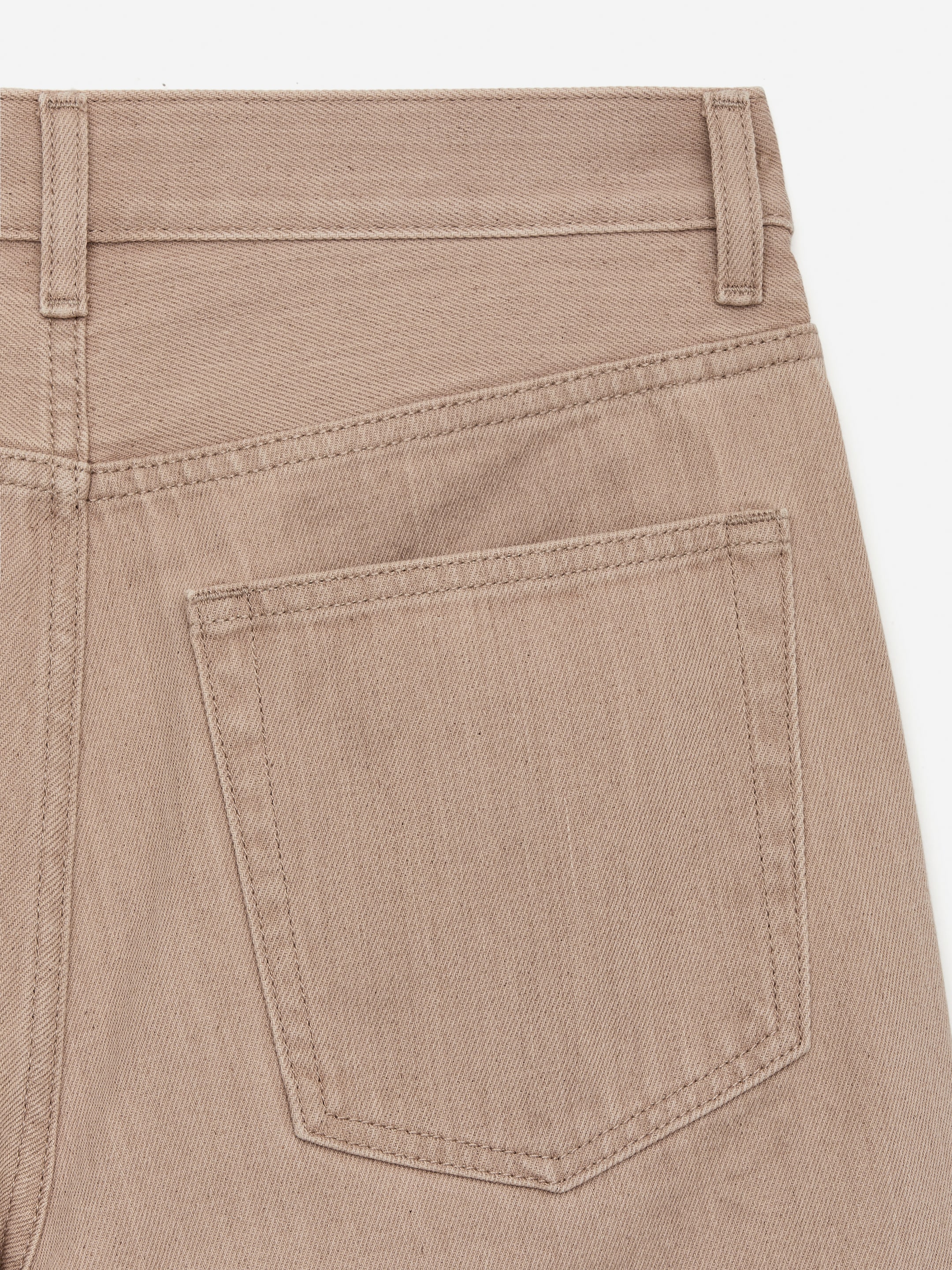 Long Denim Shorts - Beige - Loose fit - Women - StillMedia/DescriptiveDetail - 1