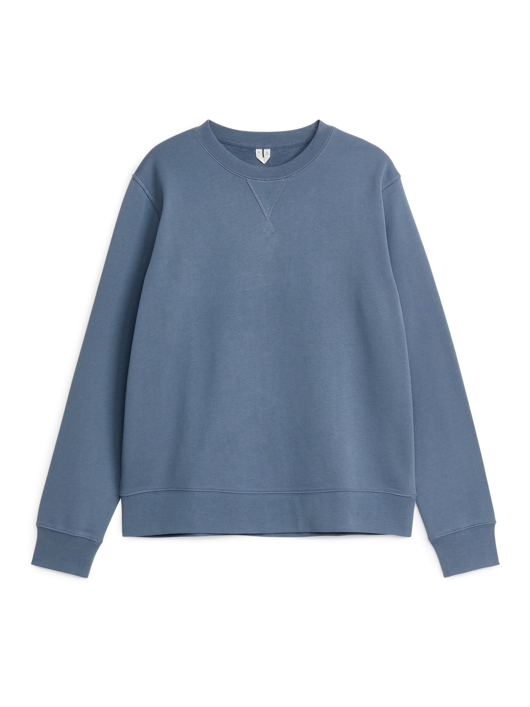 Felpa in spugna francese - Blu polvere - Regular fit - Men - StillMedia/DescriptiveStillLife - 1
