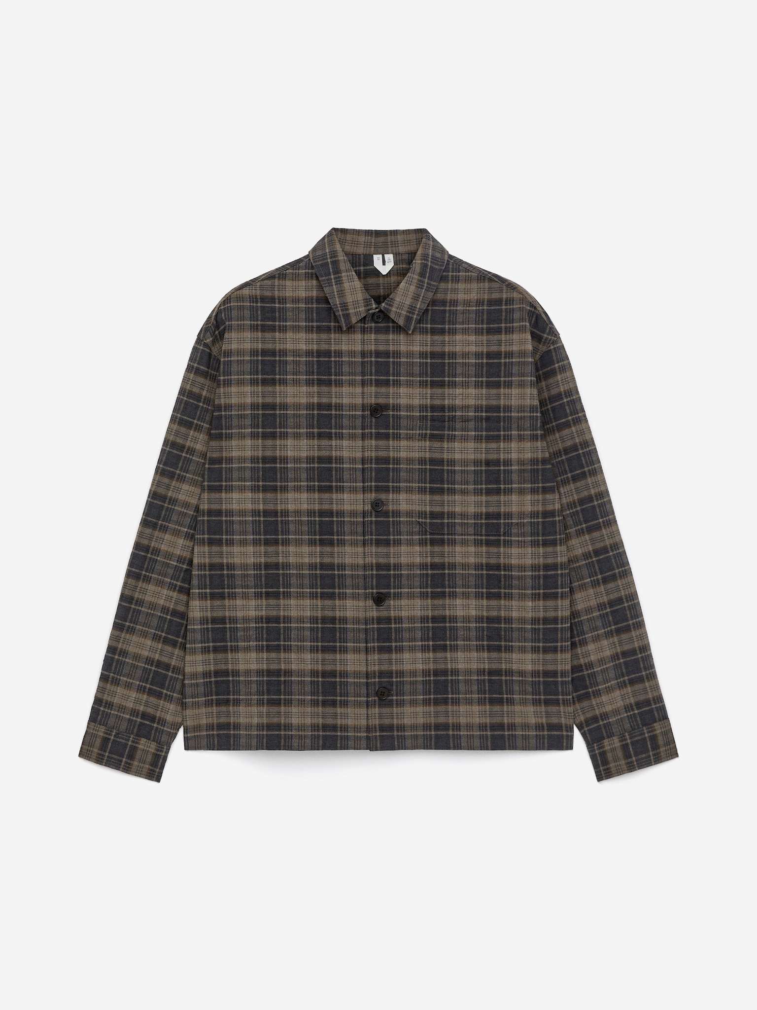 Sobrecamisa en mezcla de lana - Topo oscuro