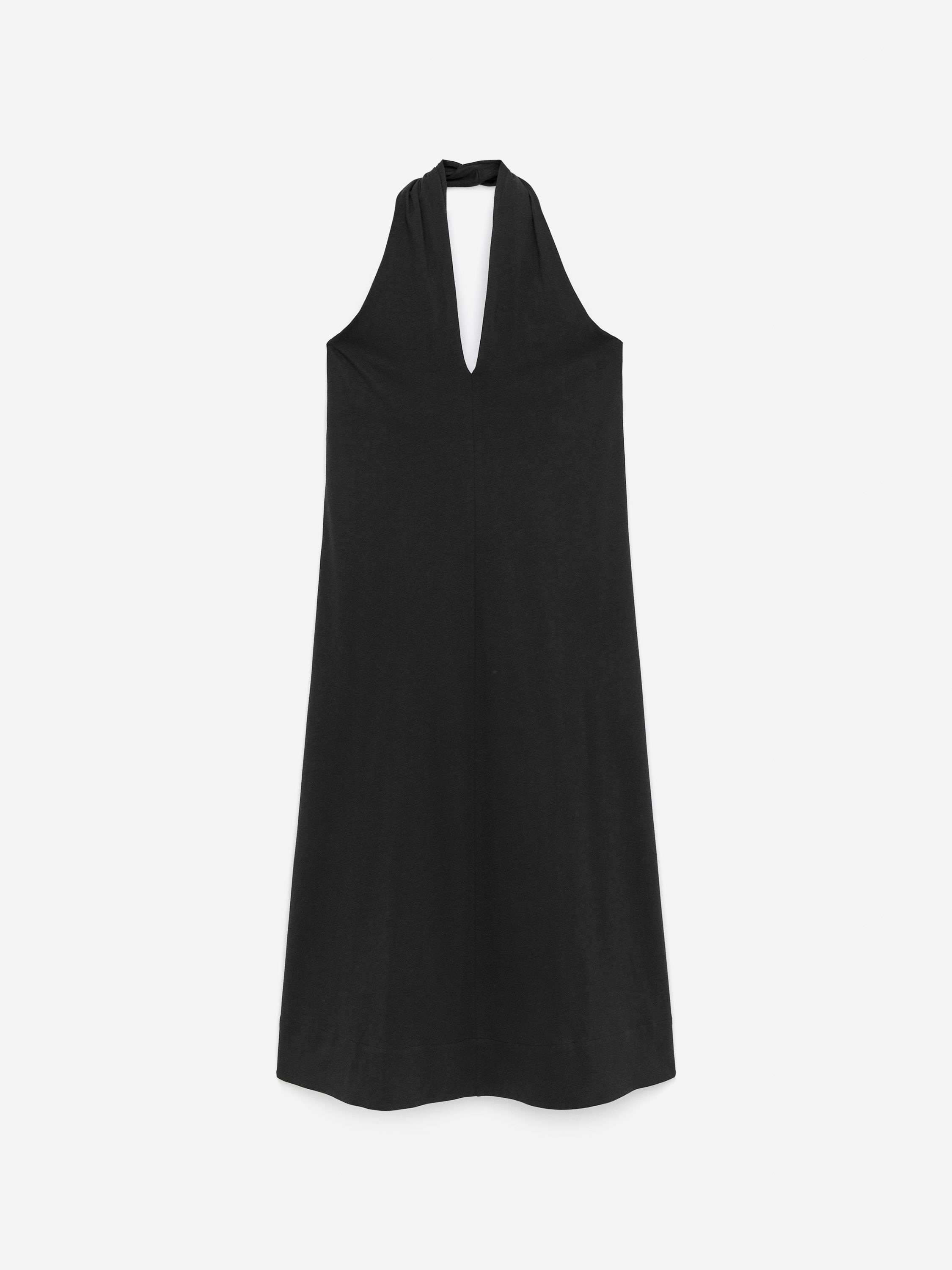 Halterneck Dress-Brown-16339