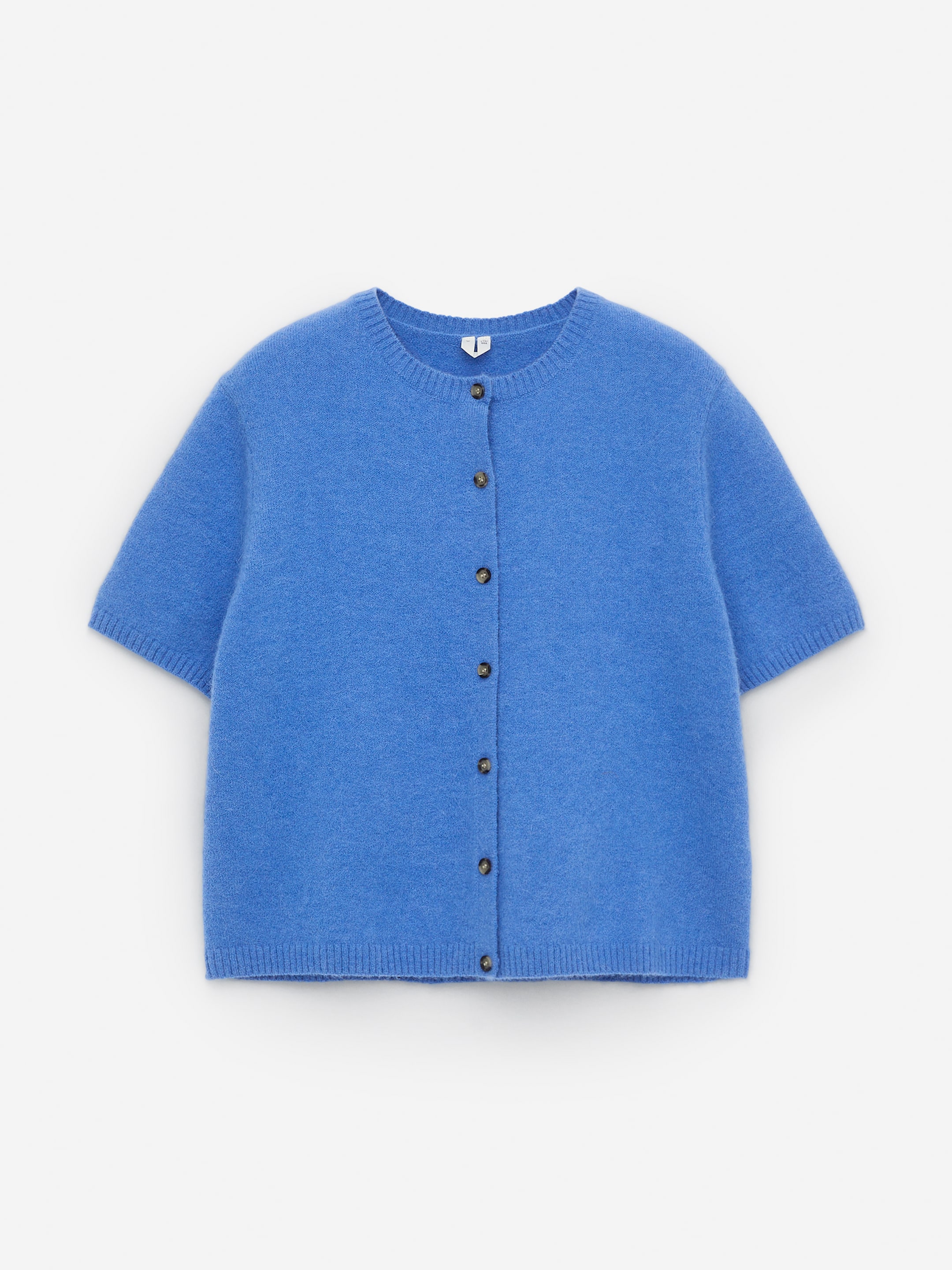 Alpaca-Wool Blend Cardigan - Bright Blue - Regular fit - Women - StillMedia/DescriptiveStillLife - 1