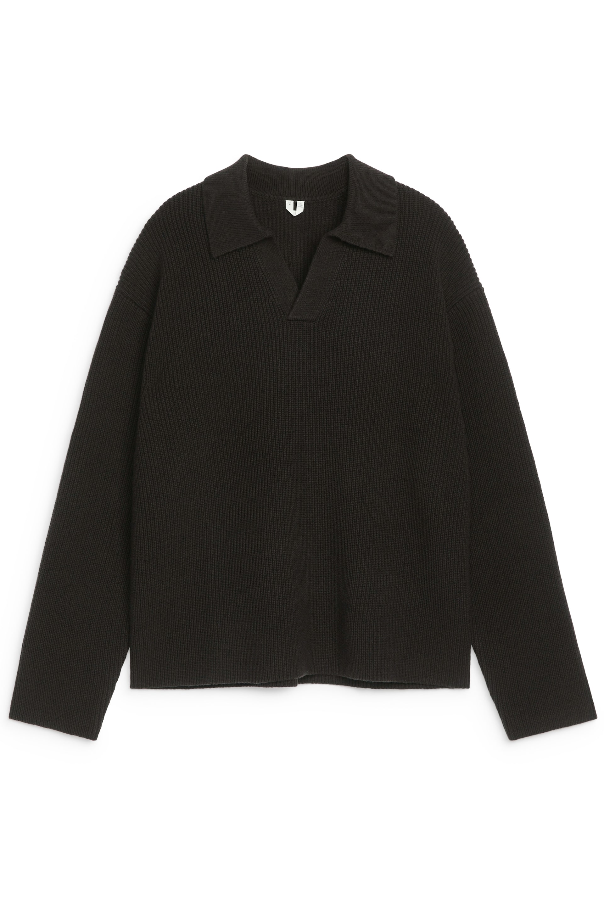 Größeres Bild anzeigen: Gestrickter Polopullover - Dunkelbraun - Men | H&M AT 1