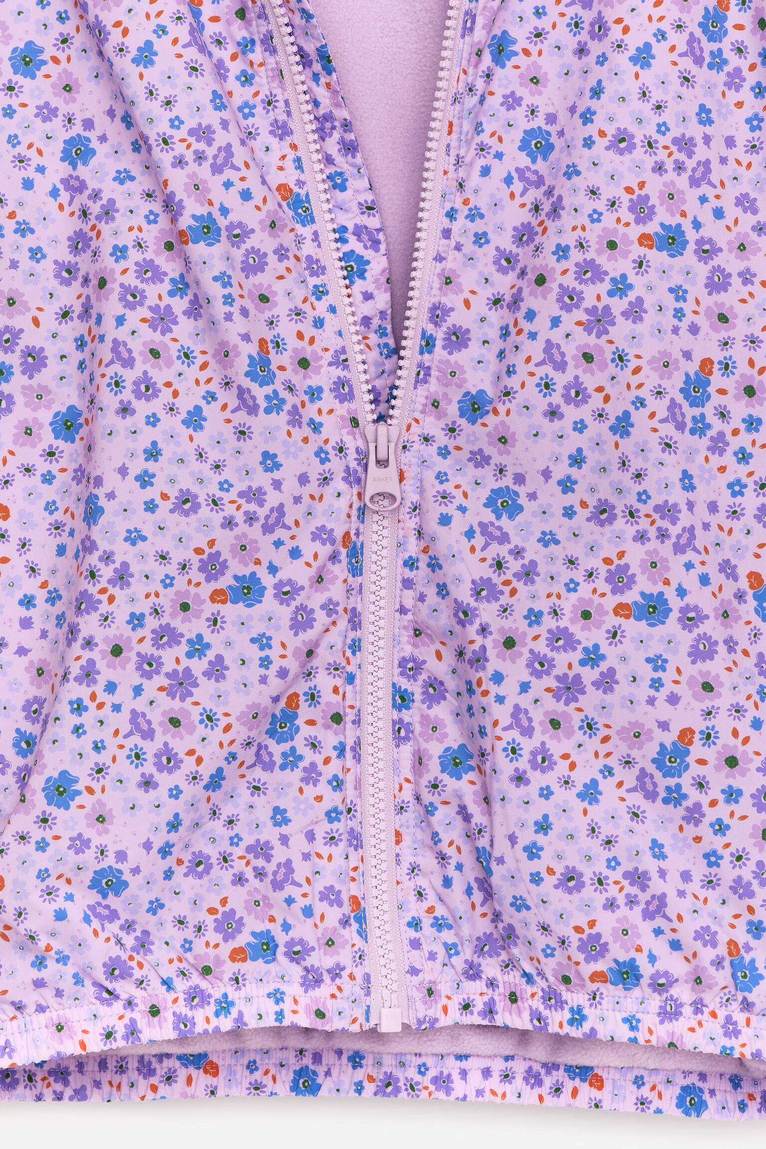 Shelljack met fleece voering - Lila/veelkleurig/Groen - 2