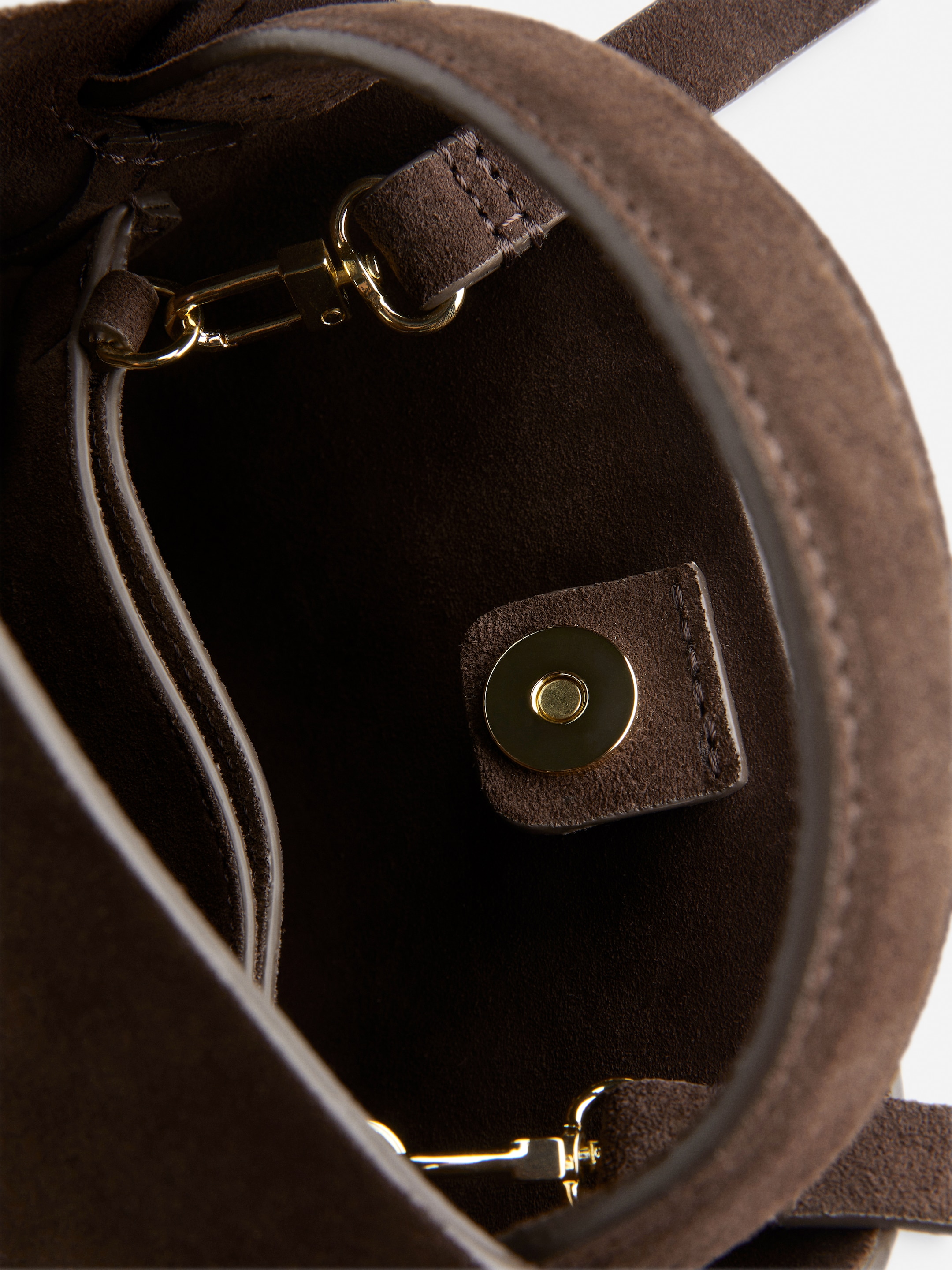 Borsa a tracolla in pelle scamosciata - Marrone - Women - StillMedia/DescriptiveDetail - 4