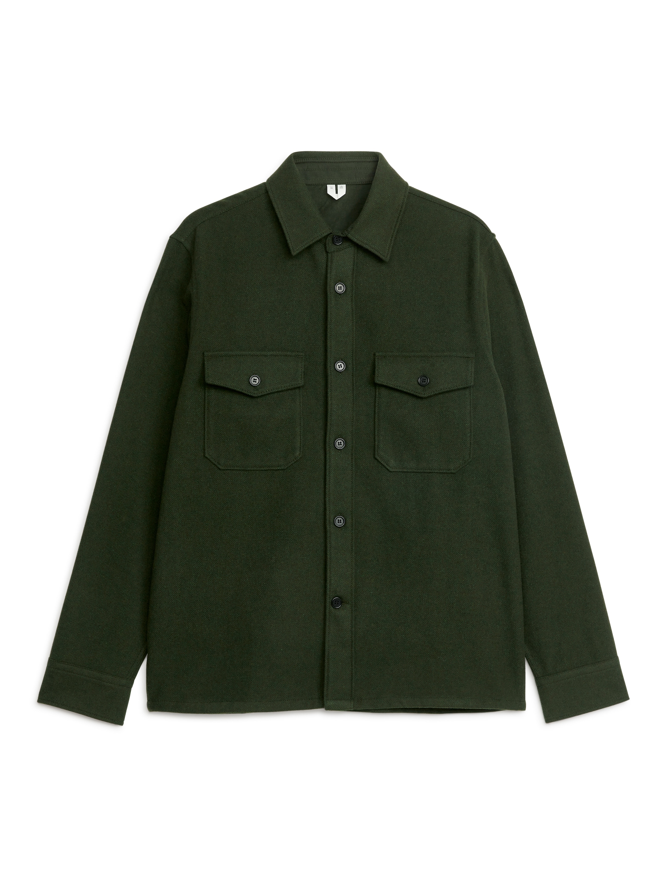 Overshirt i ull - Mörkgrön - Regular fit - Men - StillMedia/DescriptiveStillLife - 2