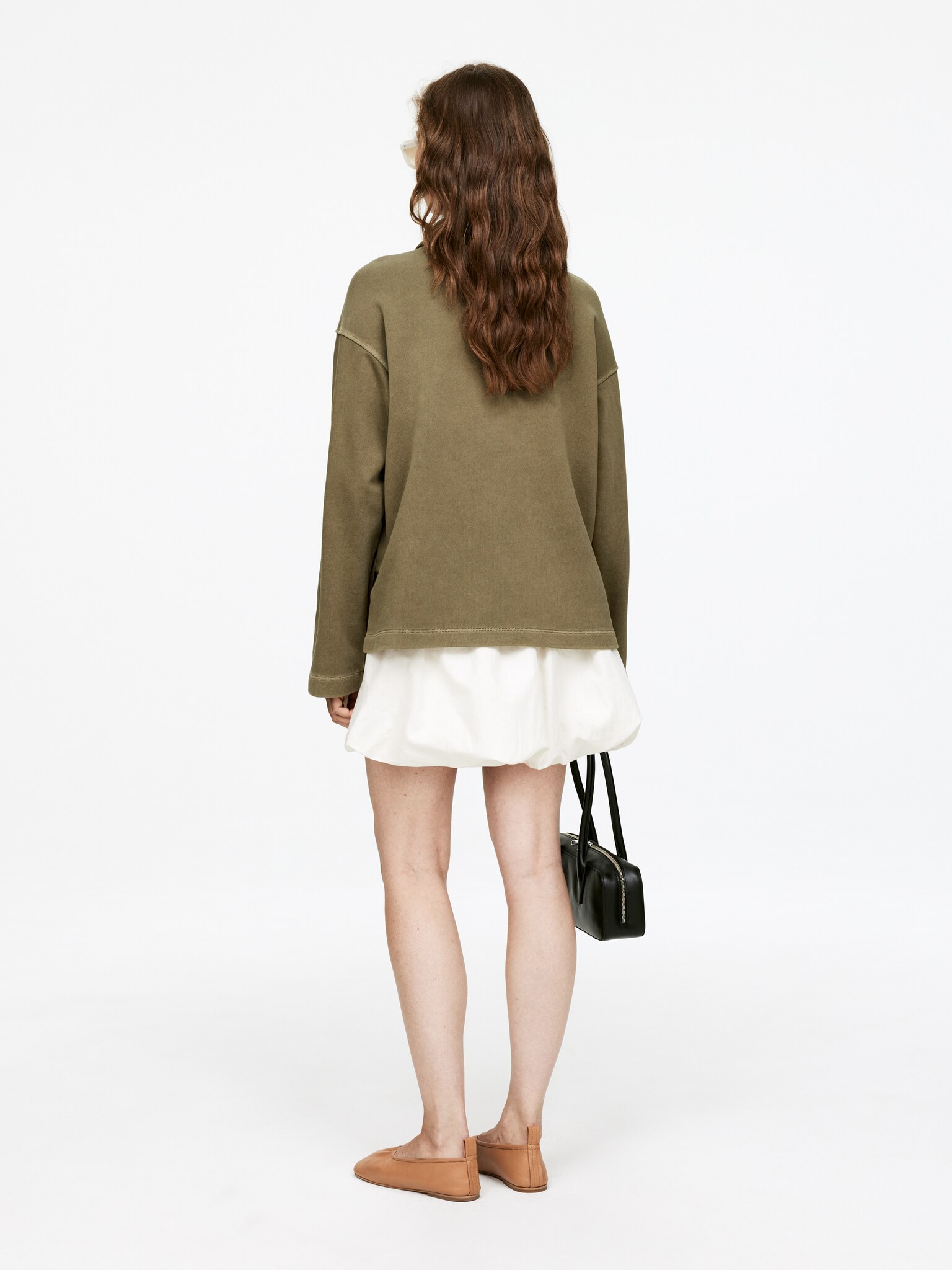 Sweat polo - Vert kaki - 5