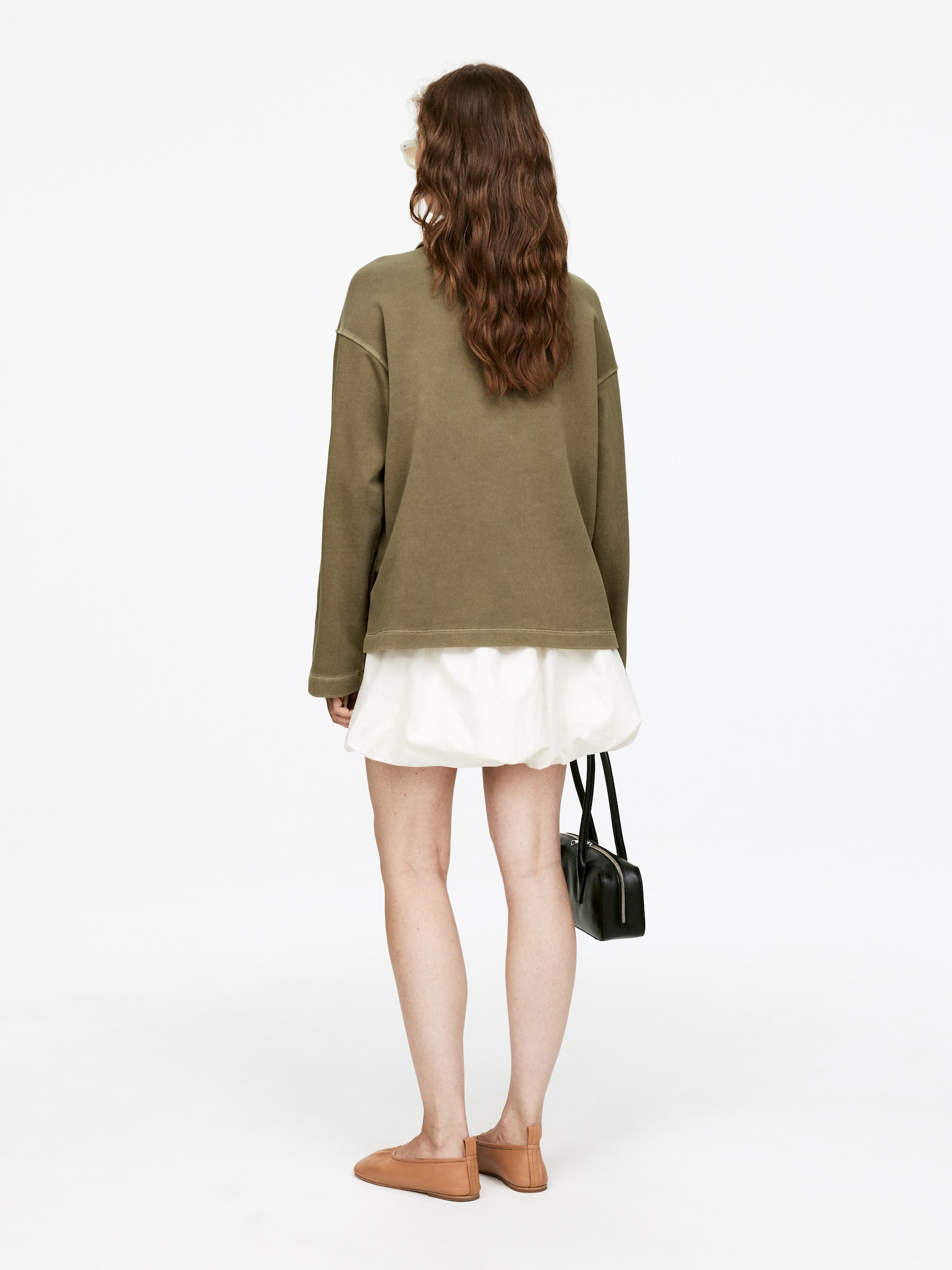 Polo Sweatshirt - Khaki Green - 4