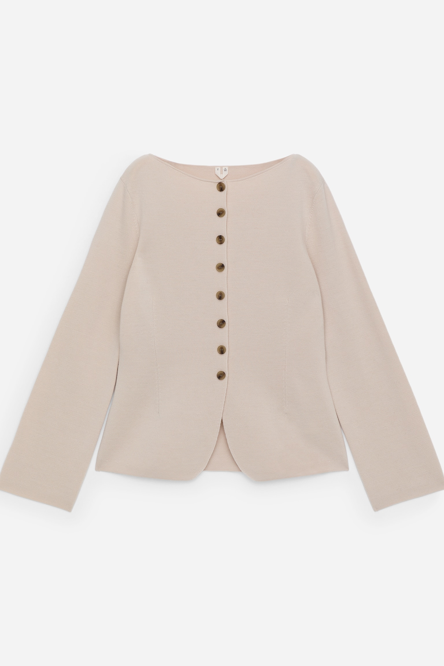 Cárdigan de lana merino - Beige - 1