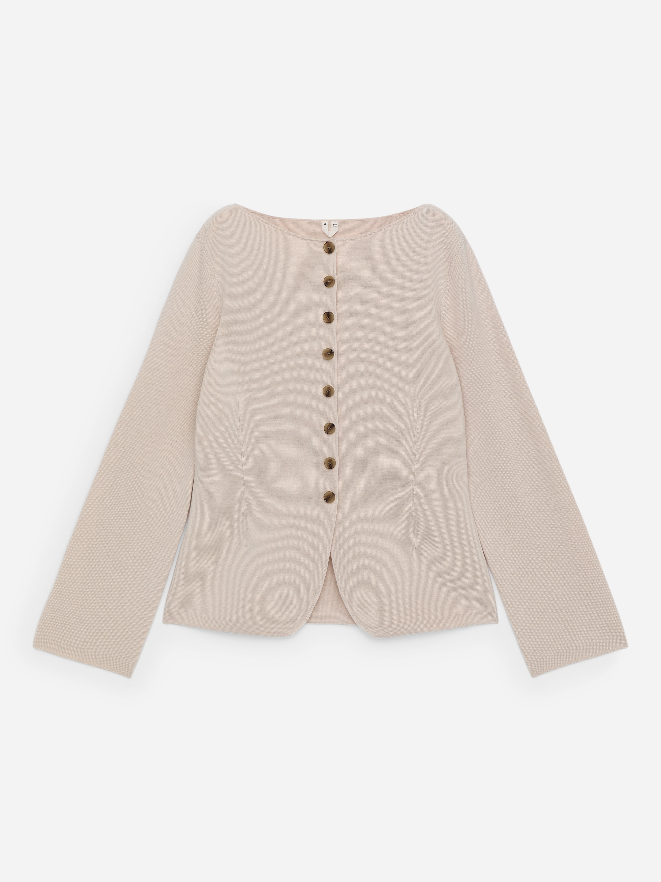 Cardigan in lana merino - Beige - Slim fit - Women - StillMedia/DescriptiveStillLife - 2