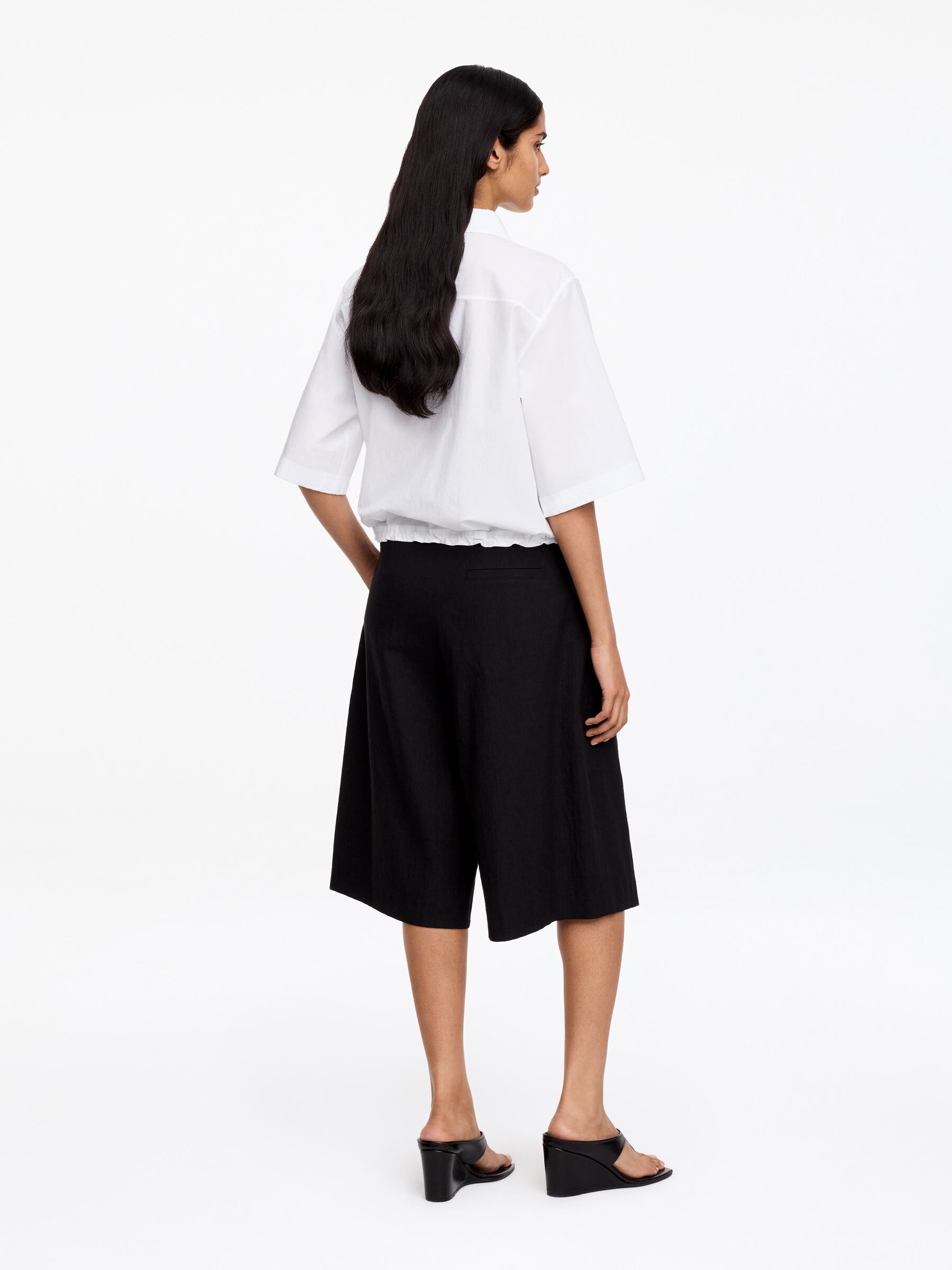 Cotton Short-Sleeve Shirt - White - Regular fit - Women - StillMedia/Lookbook - 2