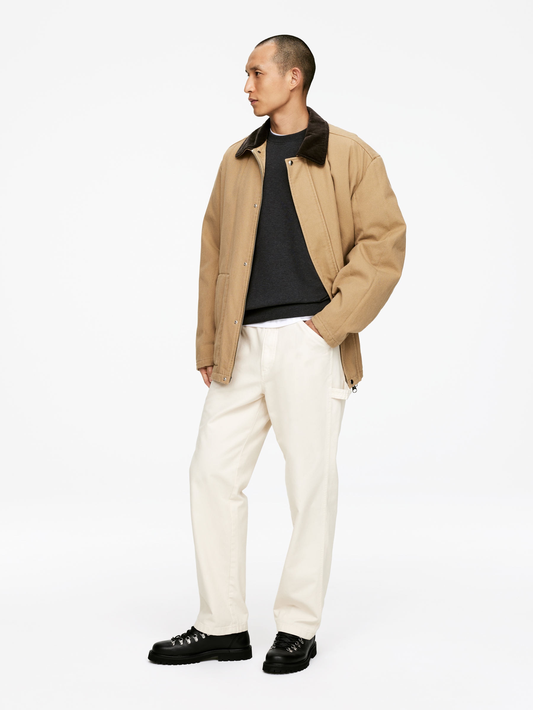 Relaxed Sweatshirt - Dark Grey - Loose fit - Men - StillMedia/Lookbook - 10