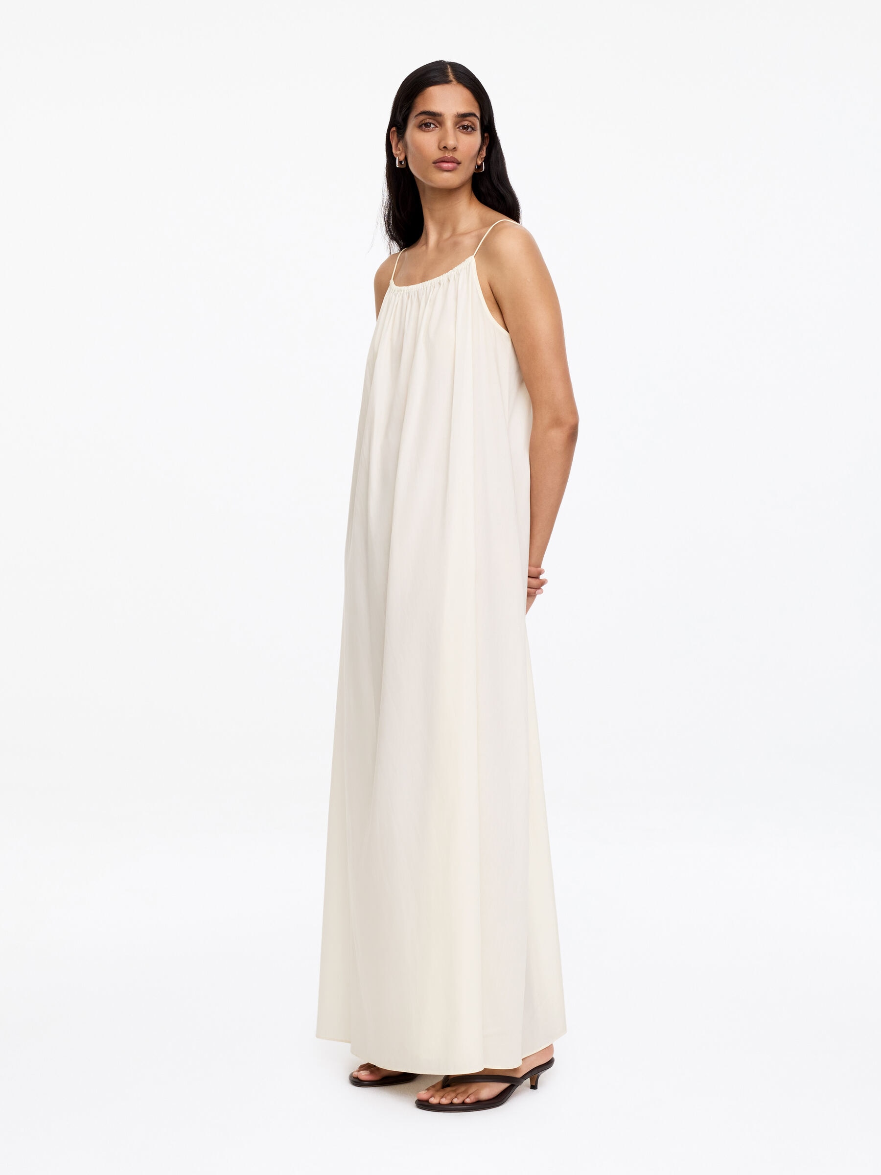 Robe de plage en lyocell et coton - Blanc cassé - Loose fit - Femme - StillMedia/Lookbook - 5