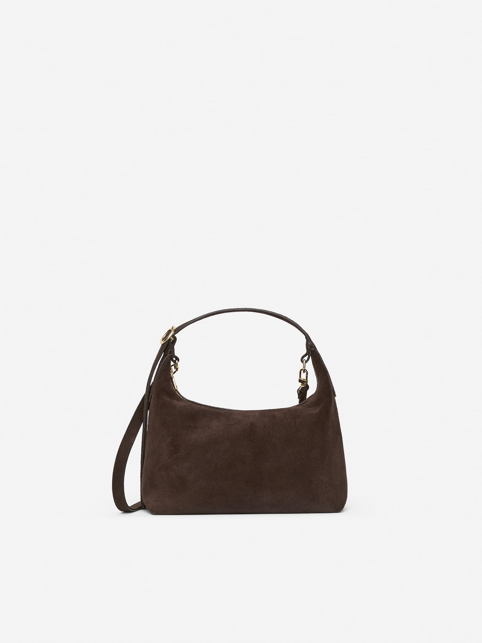 Veloursledertasche - Dunkelbraun/Beige/Braun/Khaki - 1