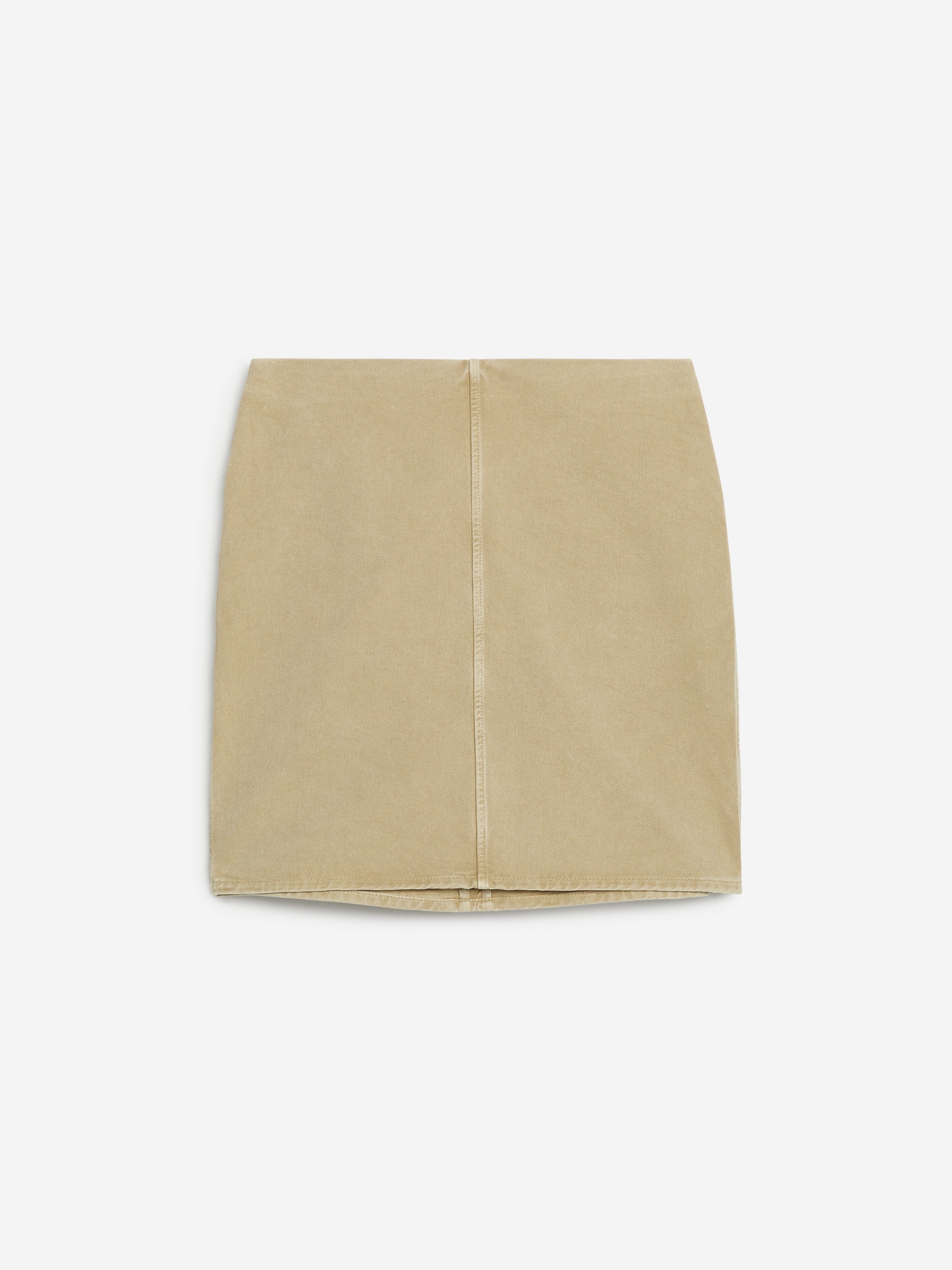 Short Denim Skirt-Yellow-11795