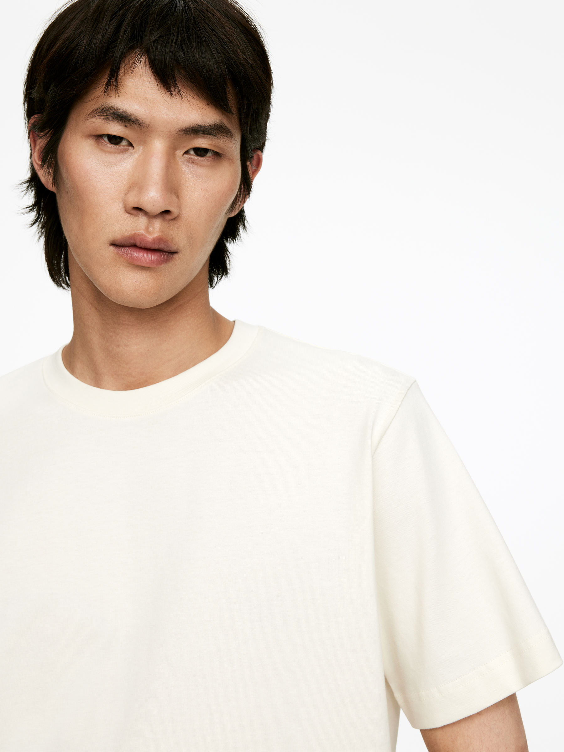 220 GSM Relaxed T-Shirt - Off White - Regular fit - Men - StillMedia/Lookbook - 55