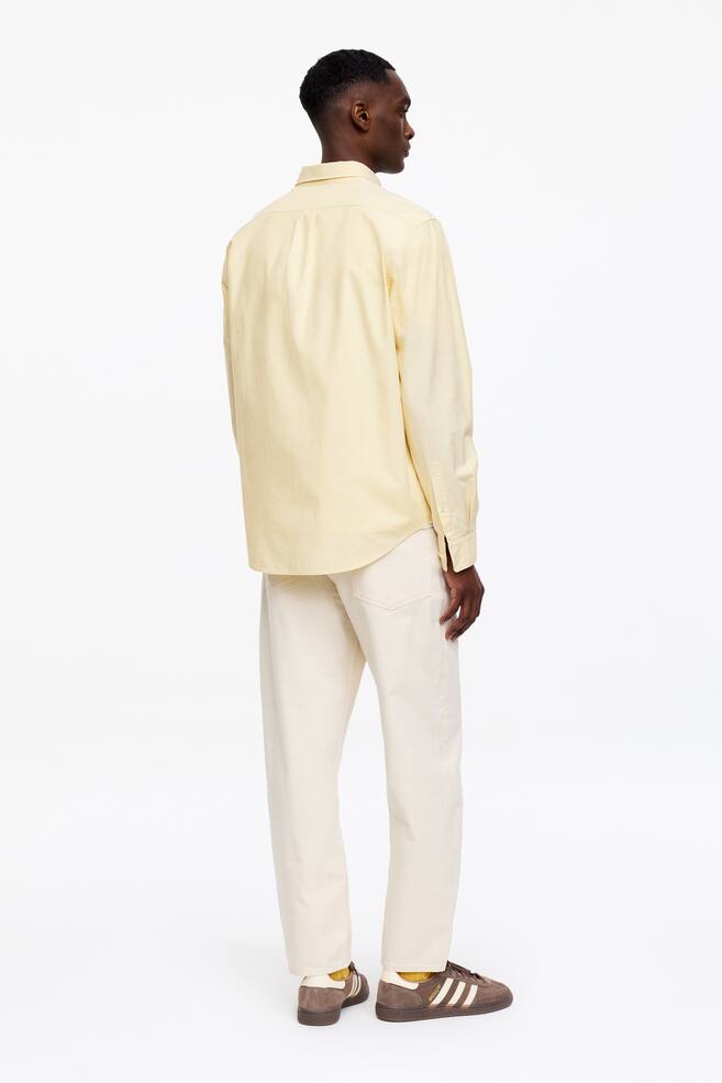 Oxford-Hemd mit normaler Passform-Creme - 4