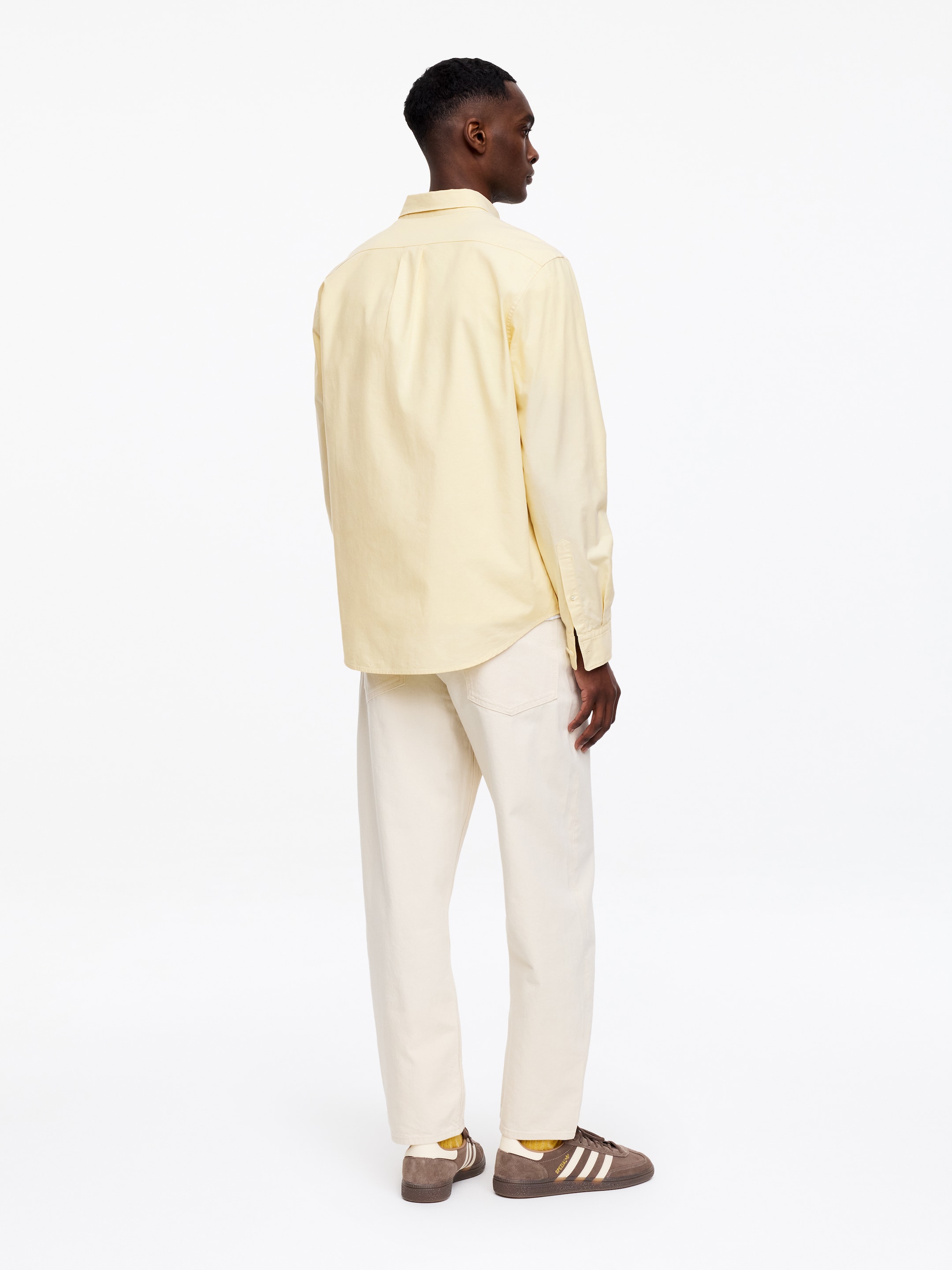 Regular oxfordskjorta - Crèmevit - Regular fit - Men - StillMedia/Lookbook - 3