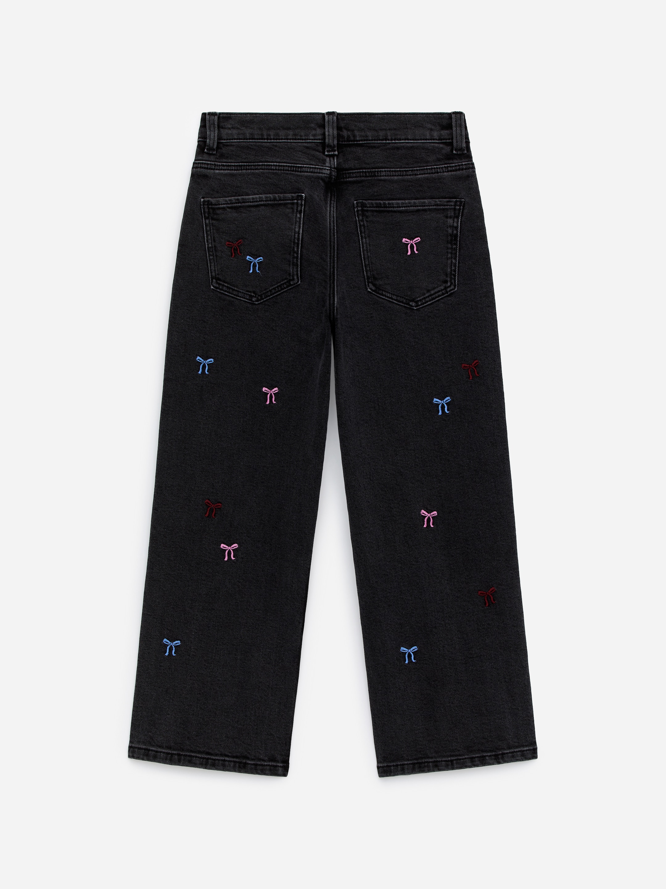 Pantalones denim bordados - Negro - Corte relajado - Children - StillMedia/DescriptiveStillLife - 2