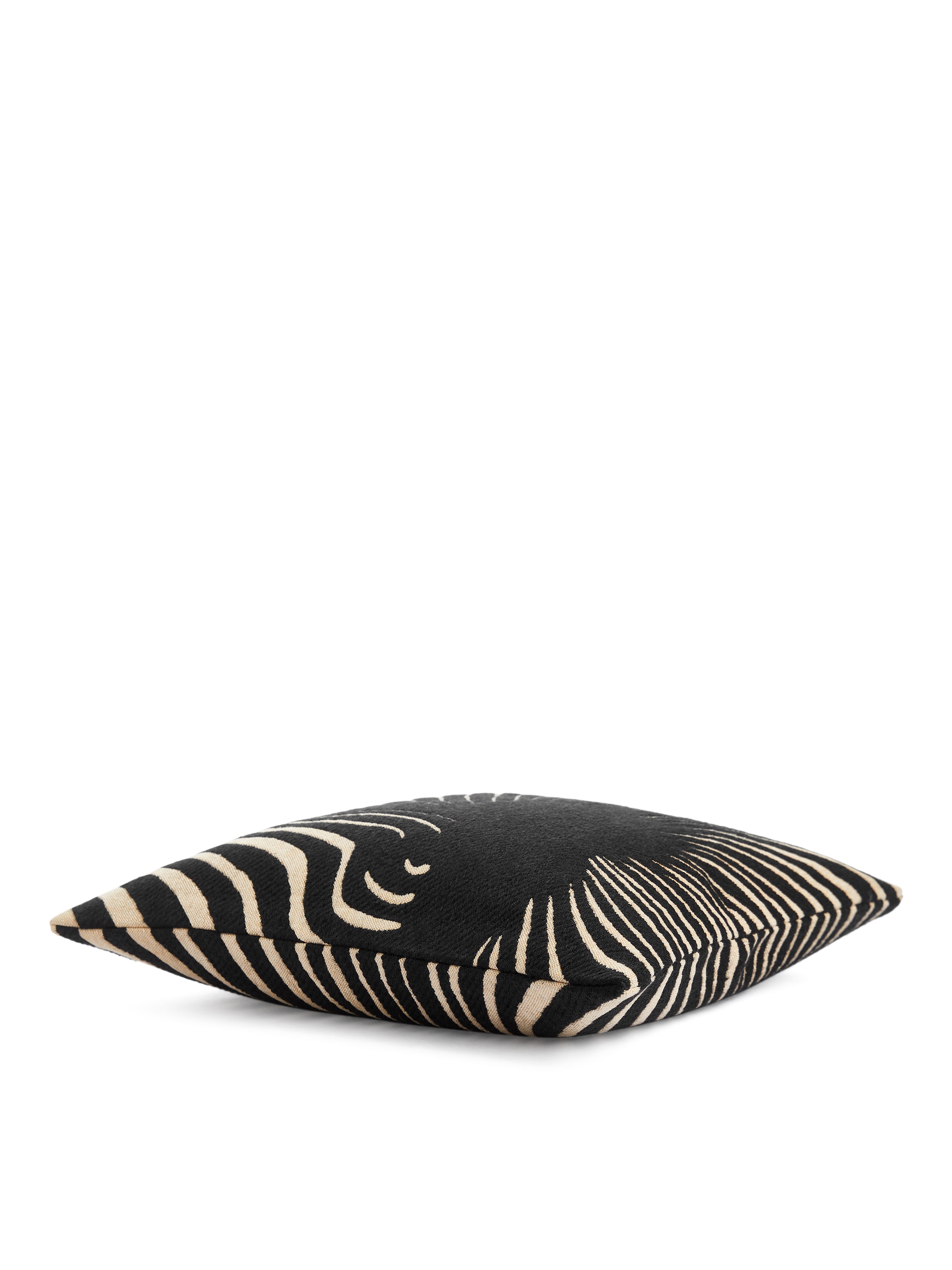 Visualizza immagine più grande: Copricuscino in misto cotone e lana 50 x 50 cm - Nero/Bianco sporco - HOME | H&M IT 1