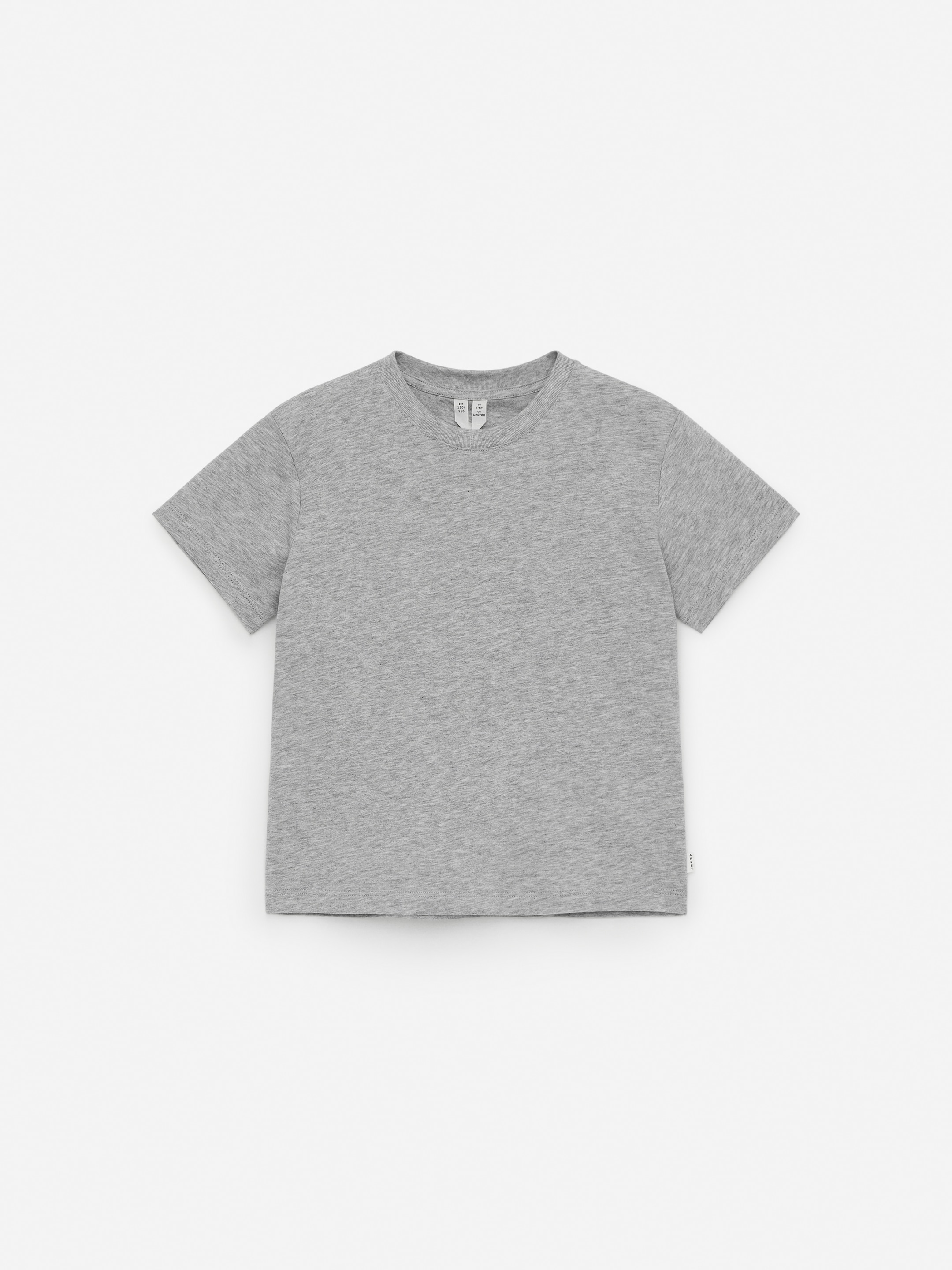 T-Shirt mit Rundhalsausschnitt-#B9BABC-14521