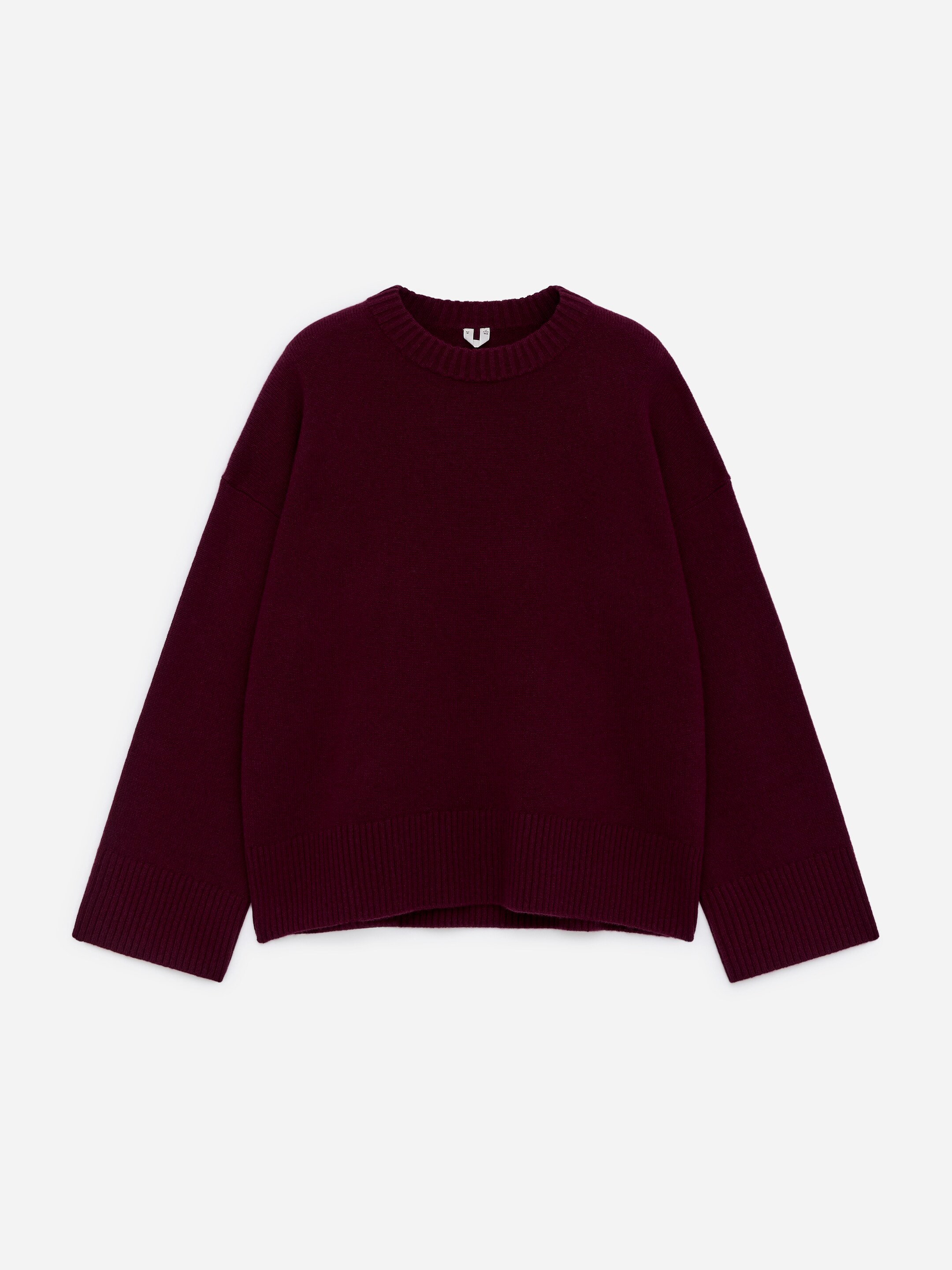 Προβολή μεγαλύτερης εικόνας: Φαρδύ πουλόβερ από καθαρό κασμίρι​ - Μπορντό - Ladies | H&M GR 5