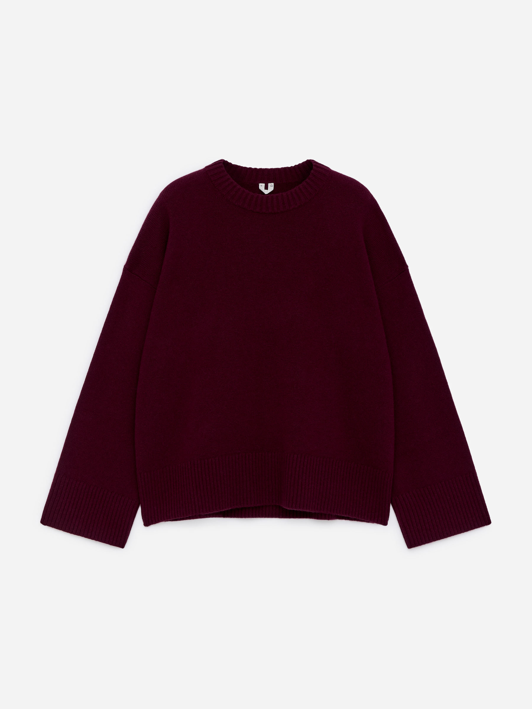 Oversized Pure Cashmere Jumper​-#5F353C-17093