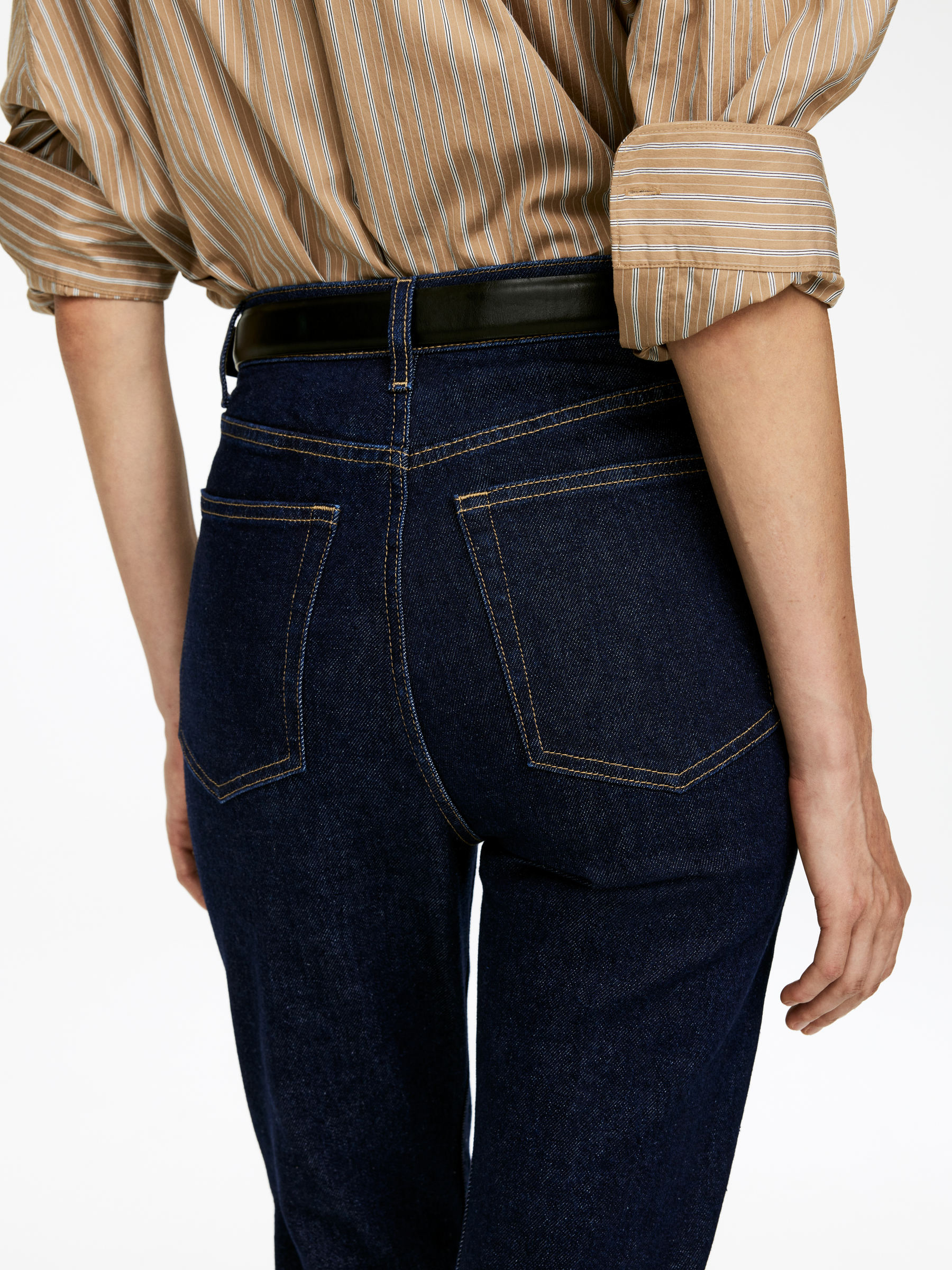 RAIN High Flared Jeans - Dark Blue - Slim fit - Women - StillMedia/Lookbook - 3