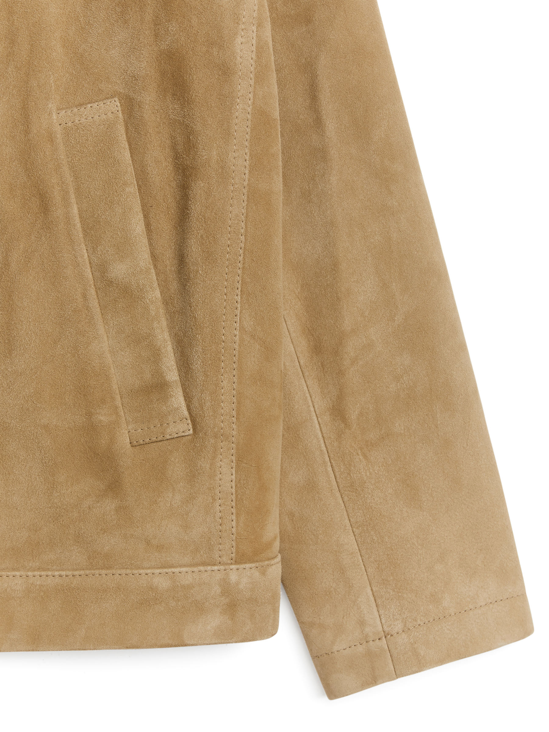 Harrington-Jacke aus Veloursleder - Beige - Regular Fit - Herren - StillMedia/DescriptiveDetail - 1