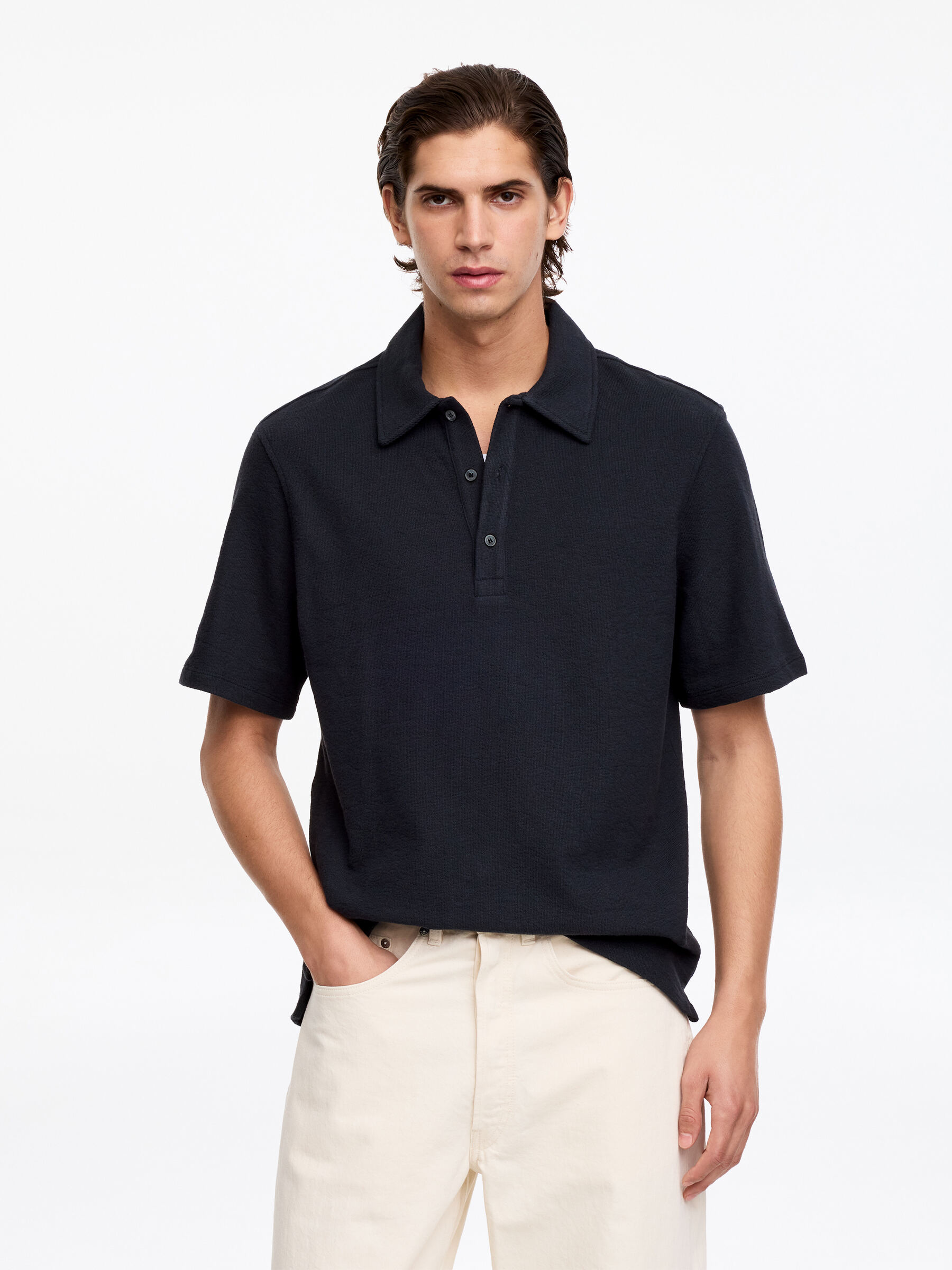 Polo à manches courtes - Bleu foncé - Regular fit - Homme - StillMedia/Lookbook - 13