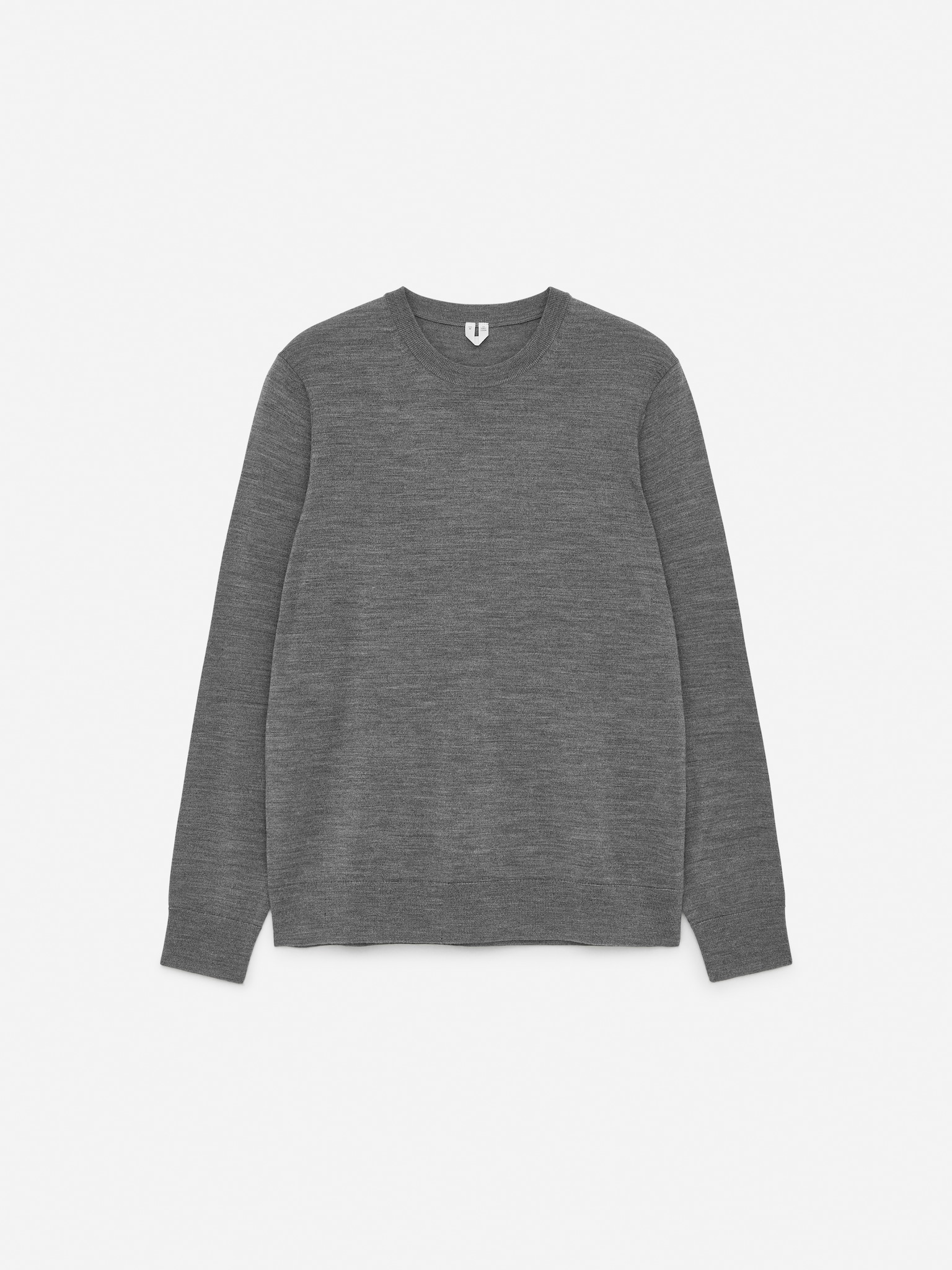 Fine Knit Merino Jumper - Grey Melange/Dark Blue/Dark Brown/Dark Green - 2