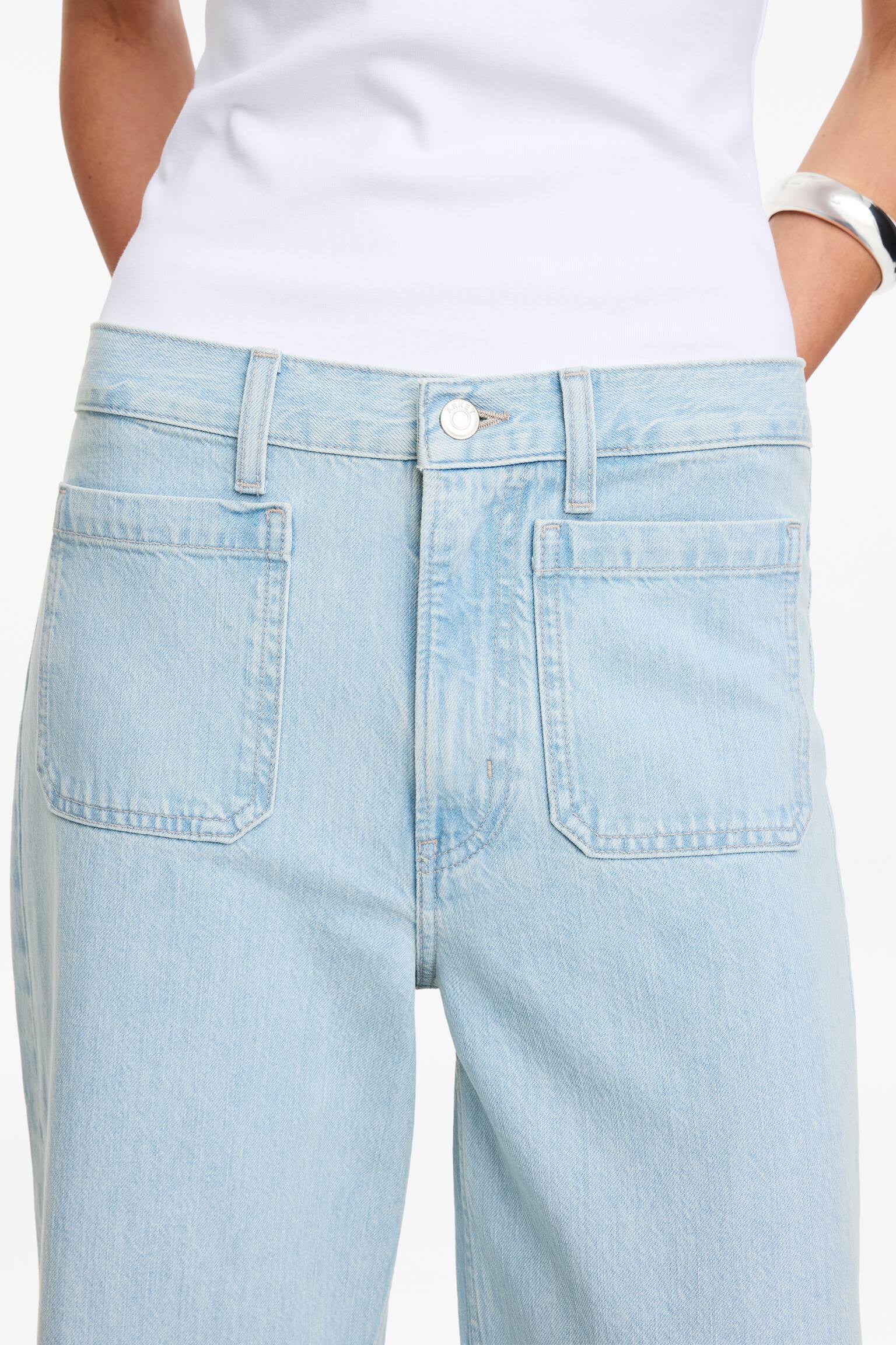 Jeansy flared LUPINE - Jasnoniebieski/Biały/Ciemnoniebieski - 3