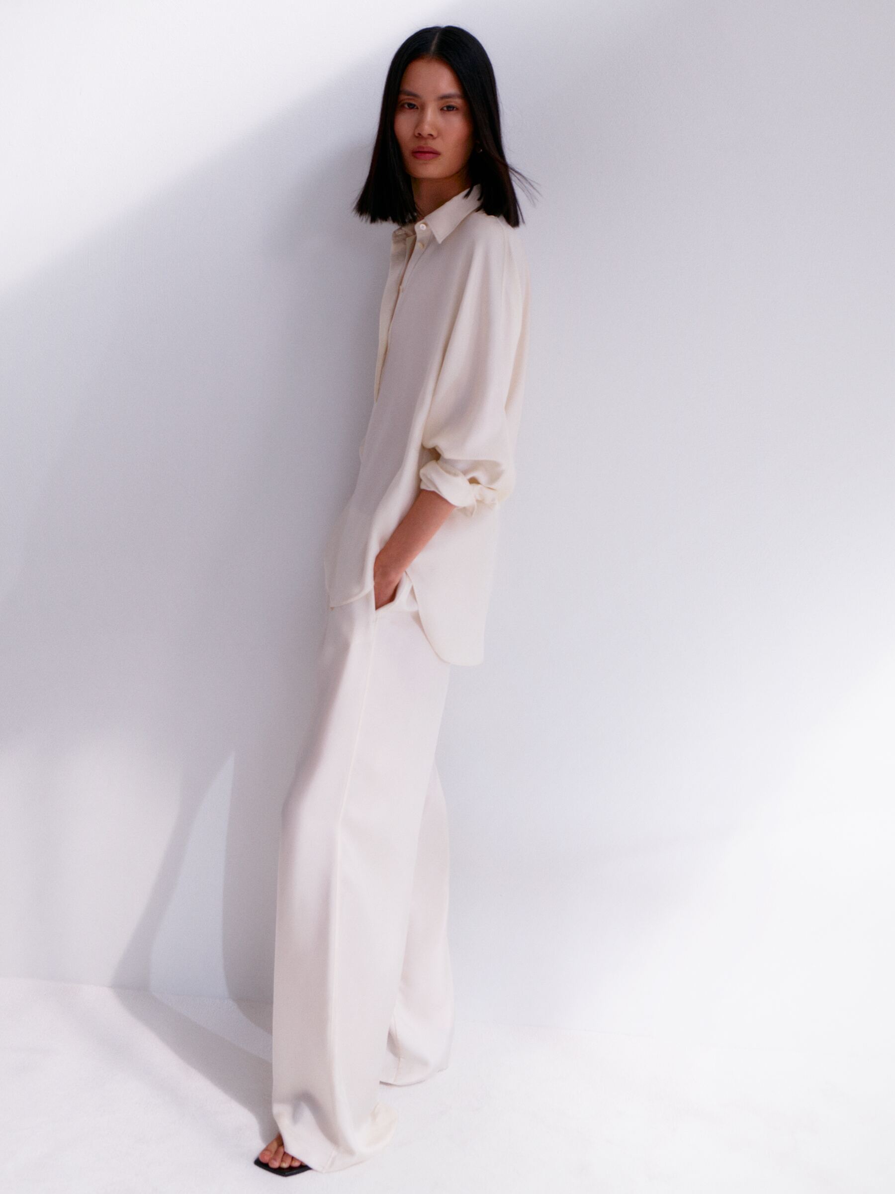 Skórzane sandały na koturnie - Czarny - Women - StillMedia/Environmental - 1