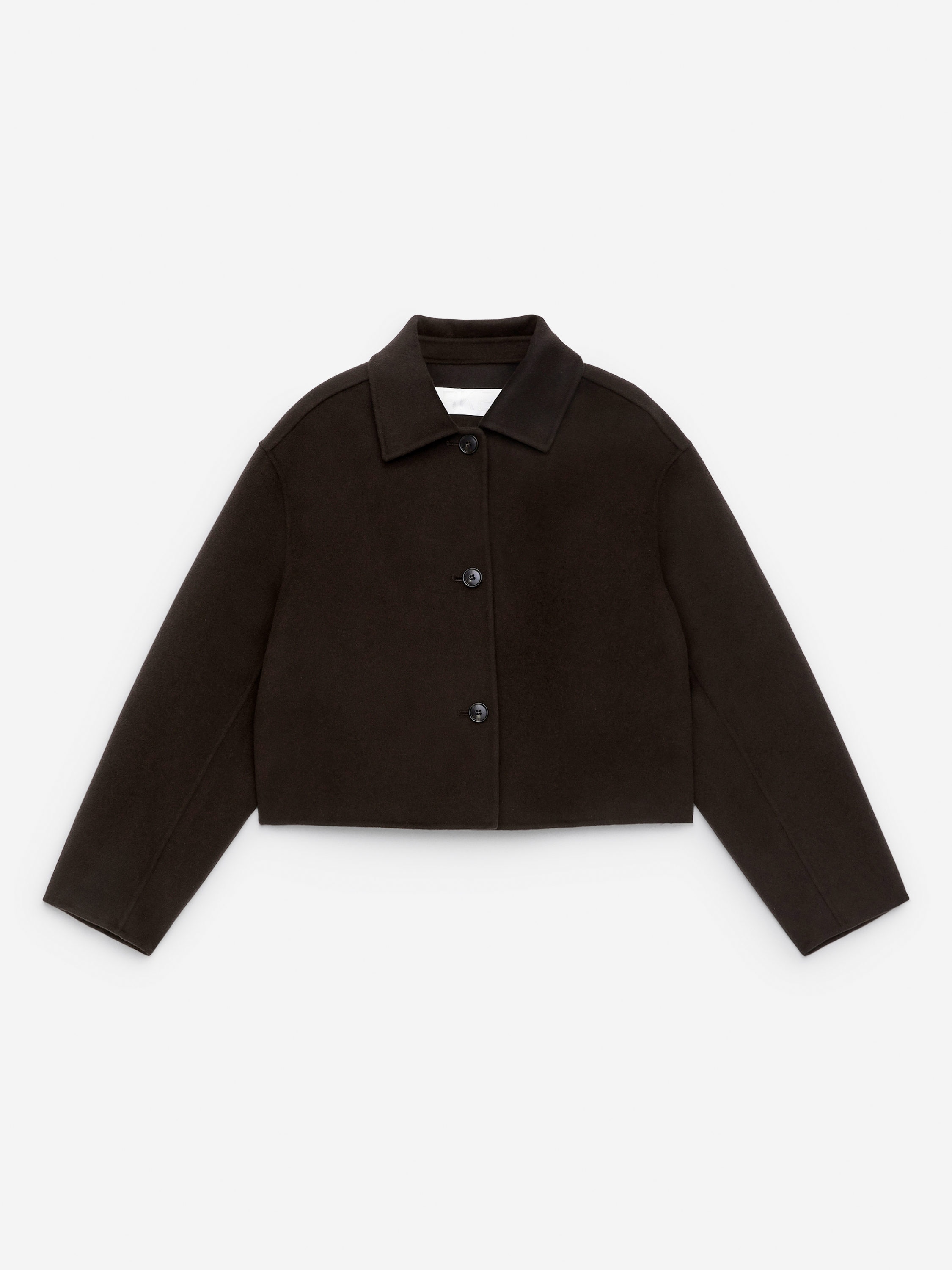 Doublé Wool-Blend Overshirt - Dark Brown - Regular fit - Women - StillMedia/DescriptiveStillLife - 1