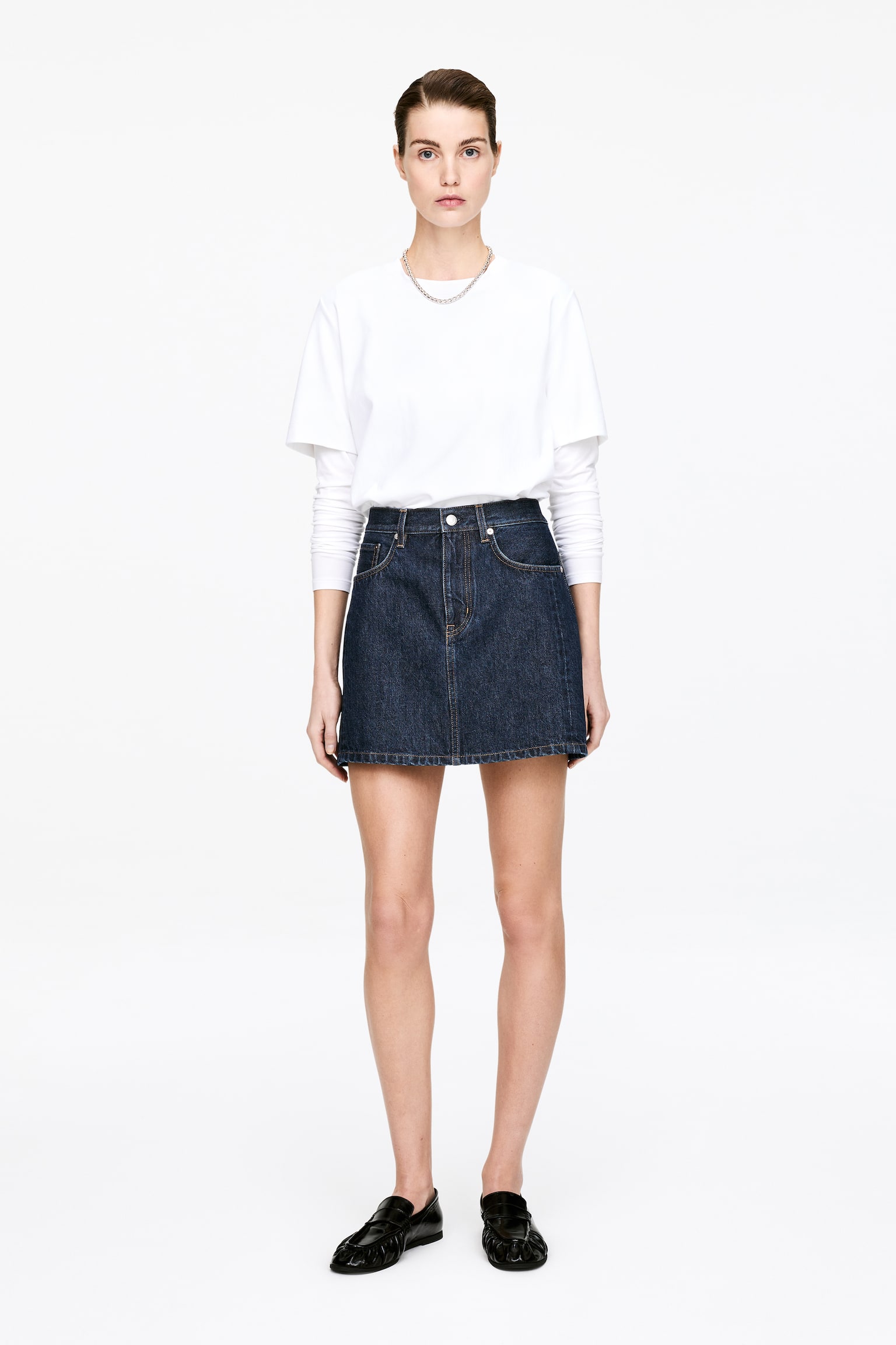 Minigonna in denim - Blu - 1