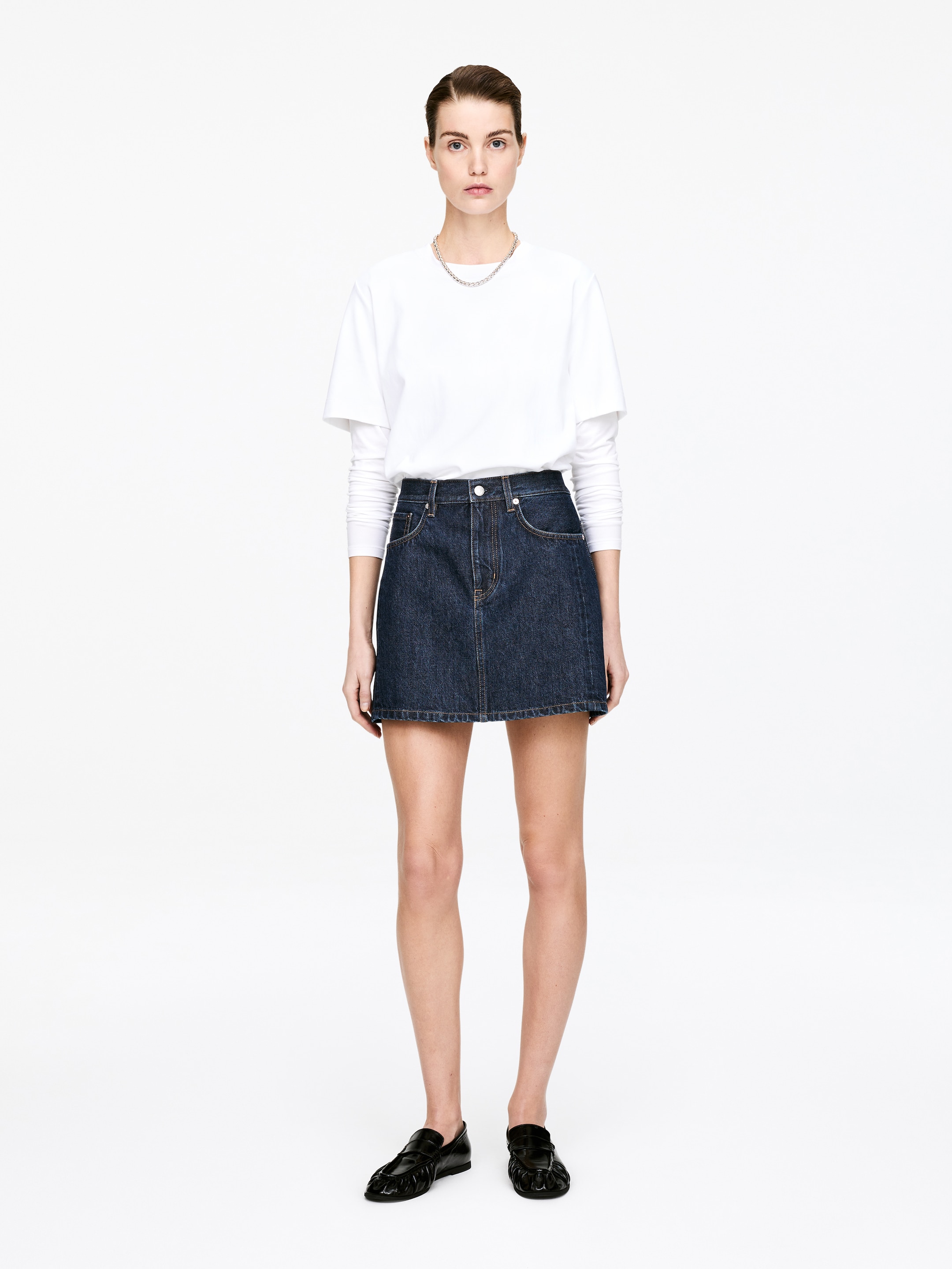 Denim Mini Skirt - Blue - Regular fit - Women - StillMedia/Lookbook - 4