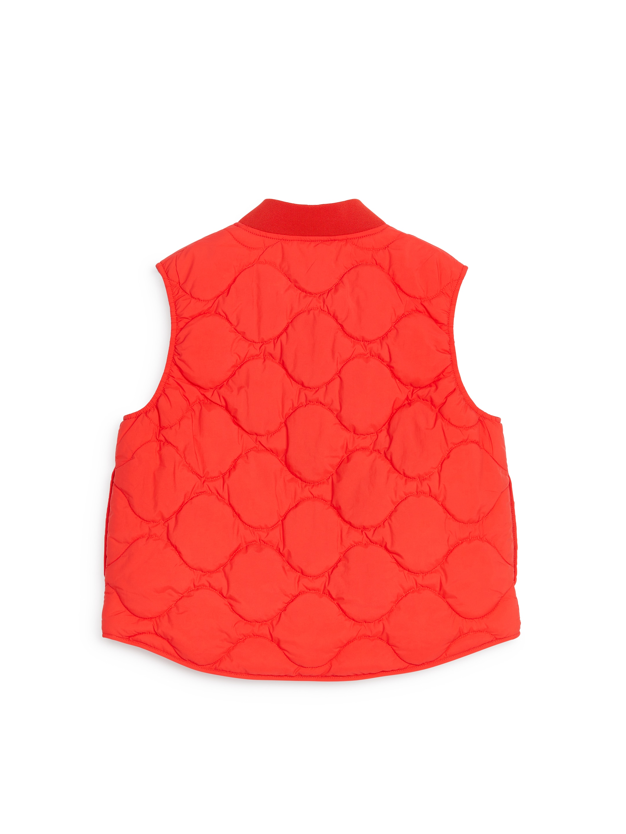 Quilted Vest - Bright Red - Regular fit - Children - StillMedia/DescriptiveStillLife - 2