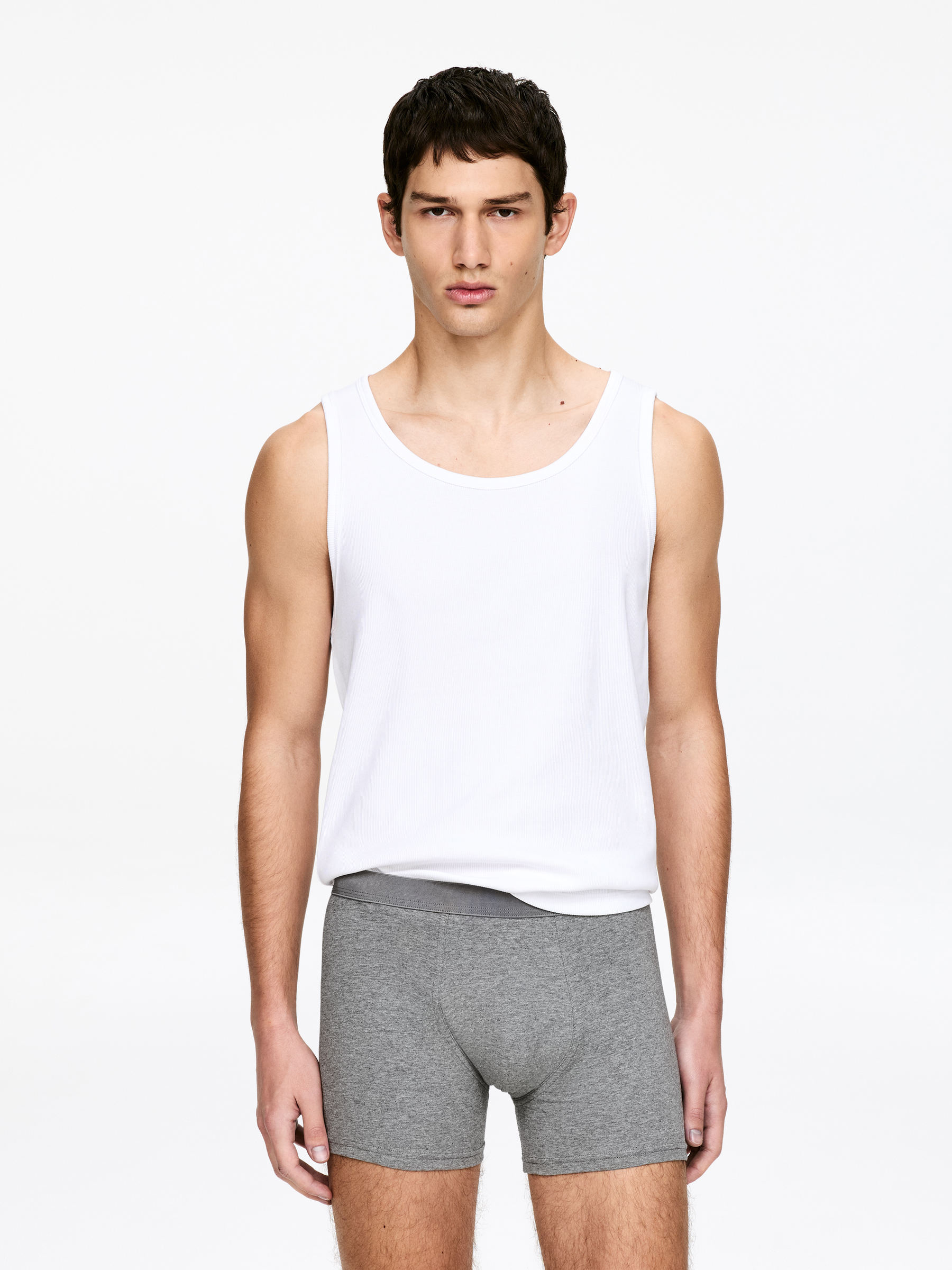 Long Jersey Trunks Set of 3 - Grey - Regular fit - Men - StillMedia/Lookbook - 2