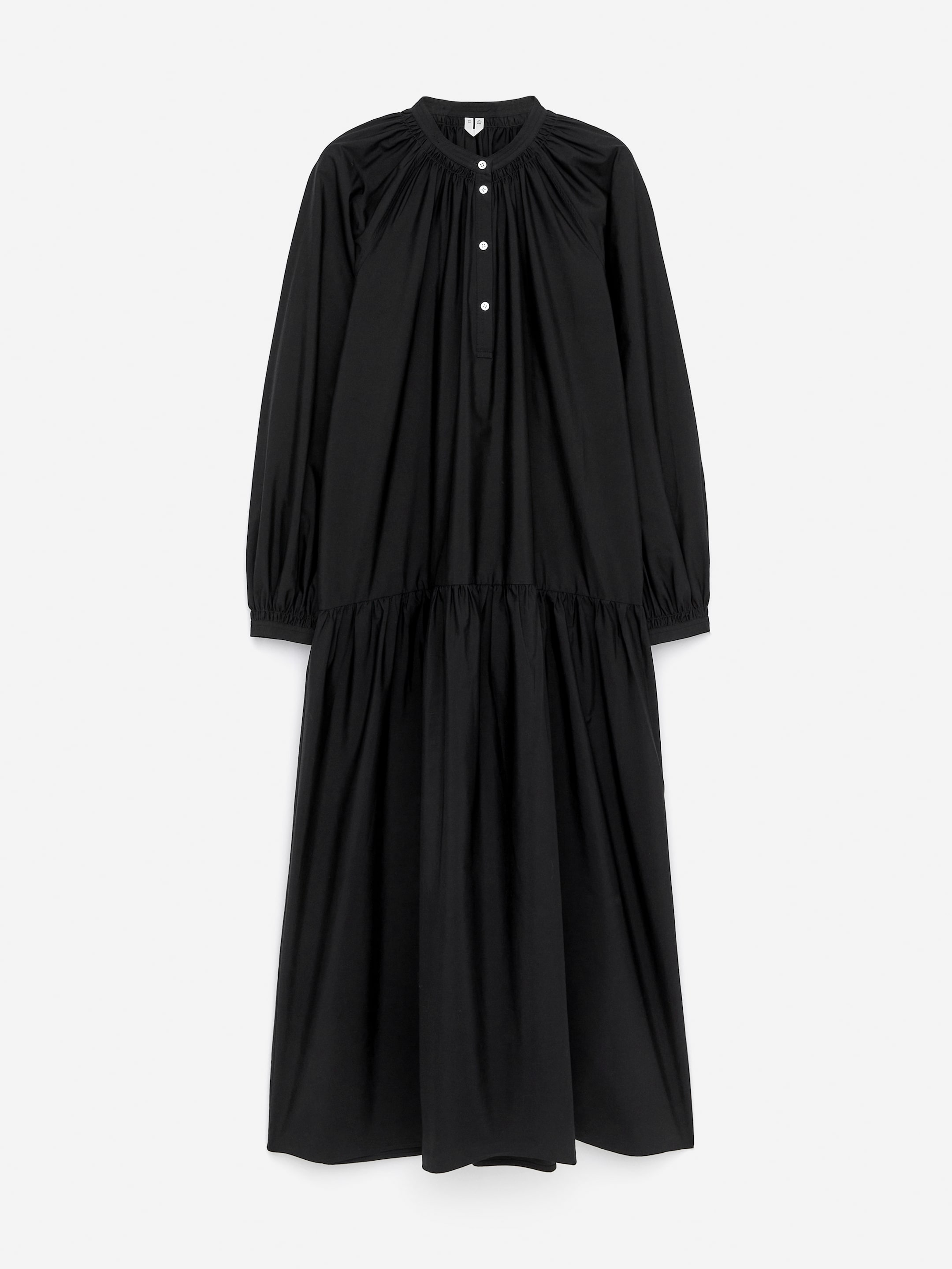 Ver imagen más grande: Vestido midi de algodón - Negro - MUJER | H&M ES 6