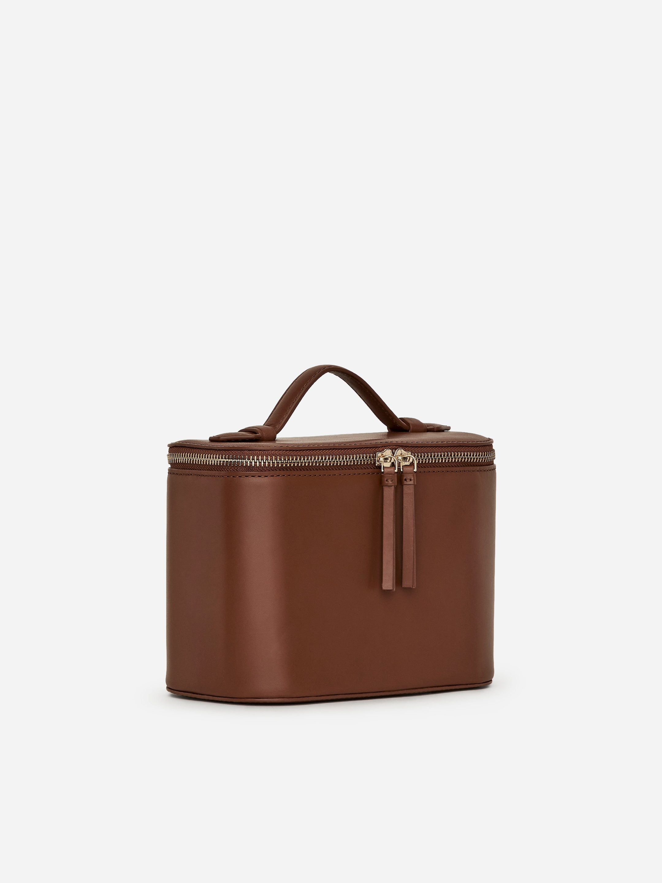 Kosmetiktasche aus Leder - Dunkelbeige - Damen - StillMedia/DescriptiveStillLife - 3