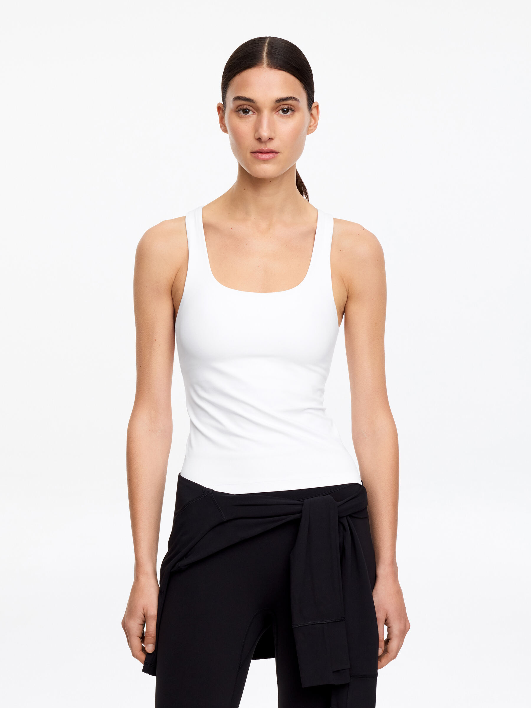 Top sin mangas con cuello cuadrado-#FFFFFF-18989